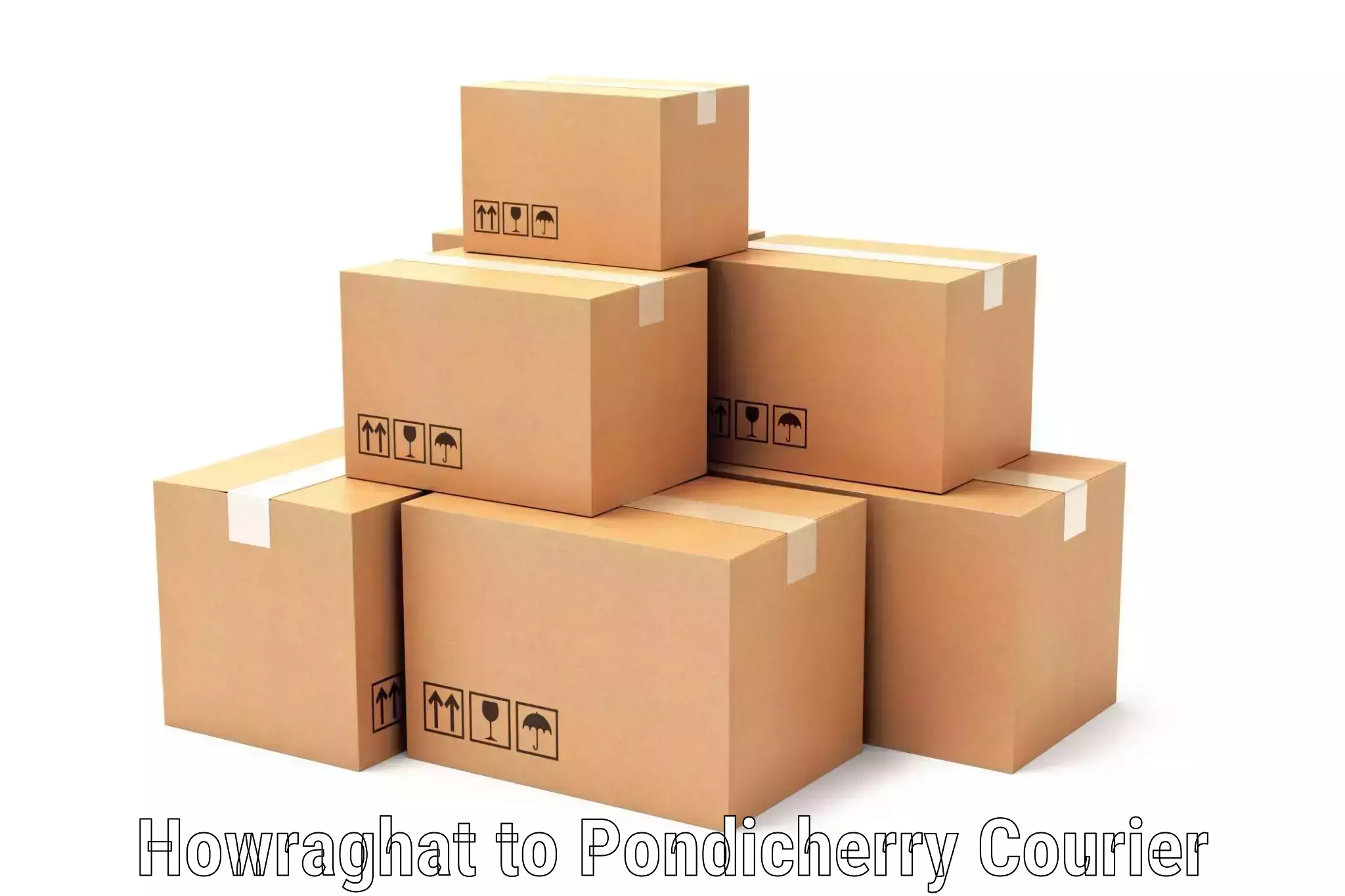 Secure package delivery Howraghat to Pondicherry