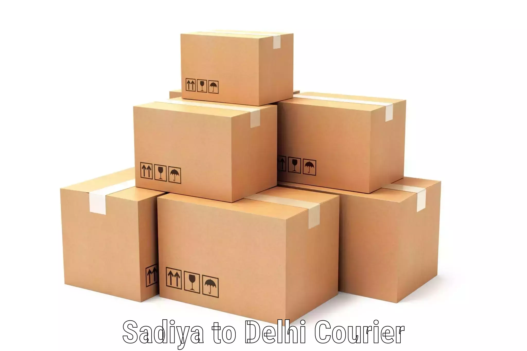 Modern delivery methods in Sadiya to University of Delhi