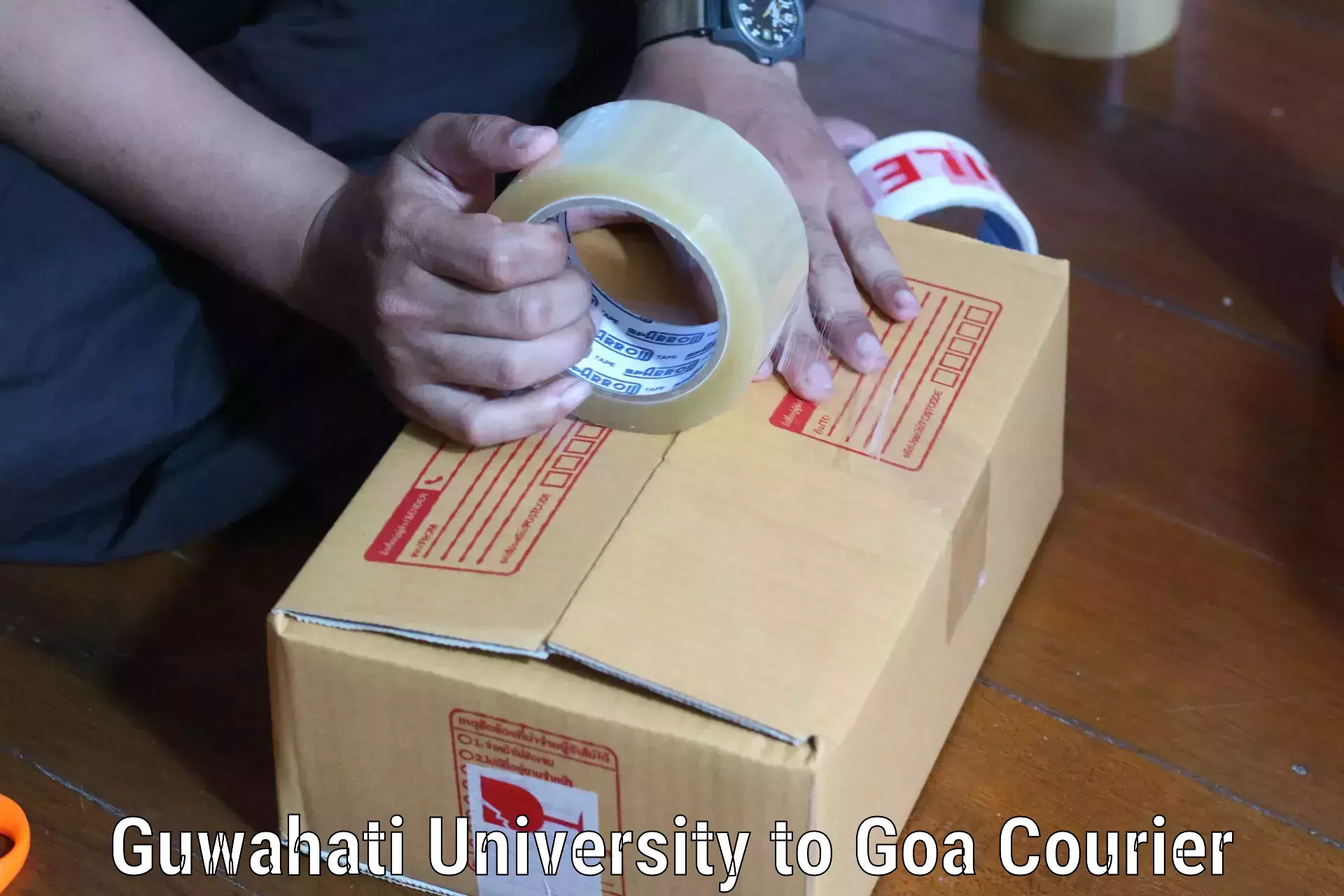 Small parcel delivery in Guwahati University to NIT Goa