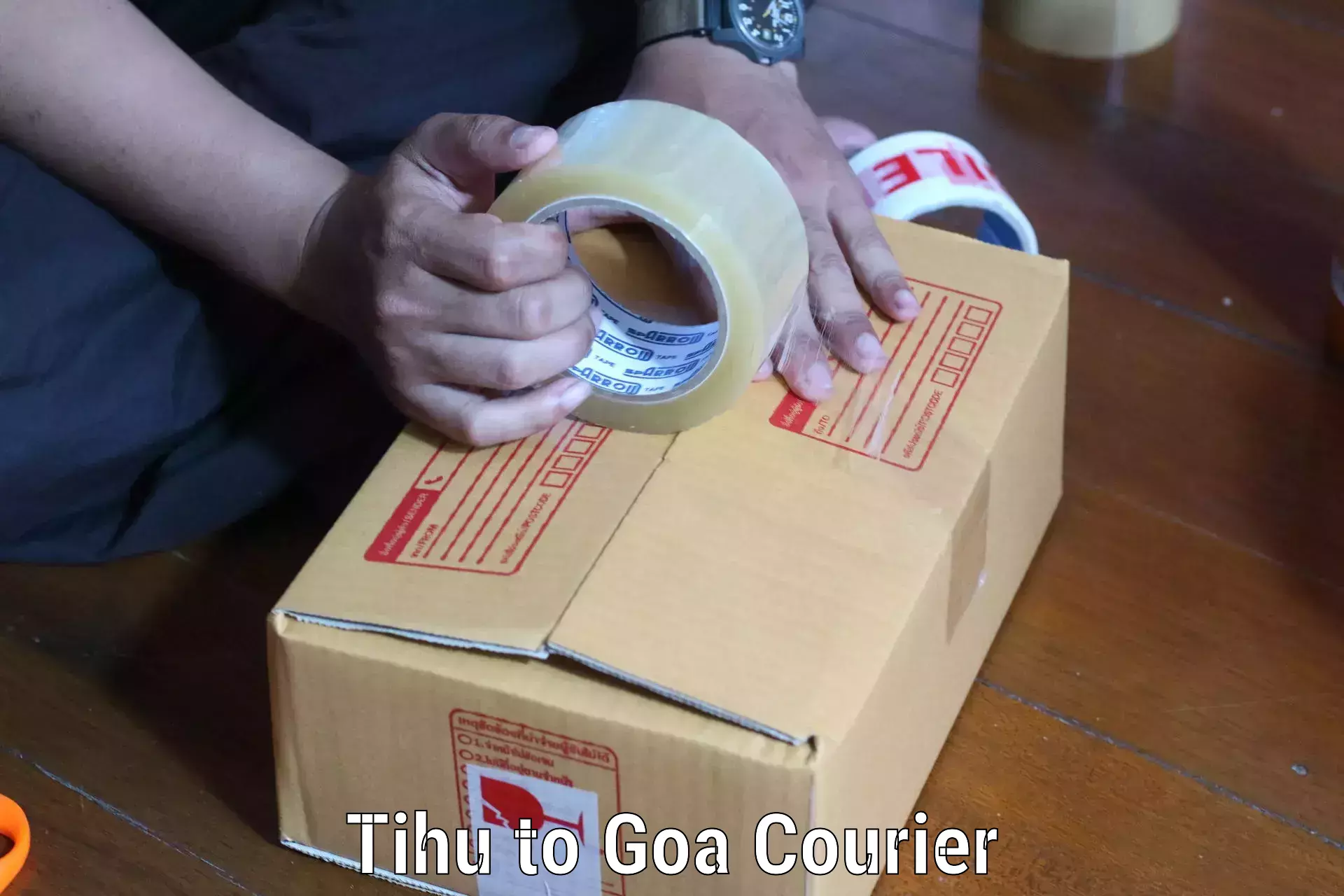 Express package transport in Tihu to Goa