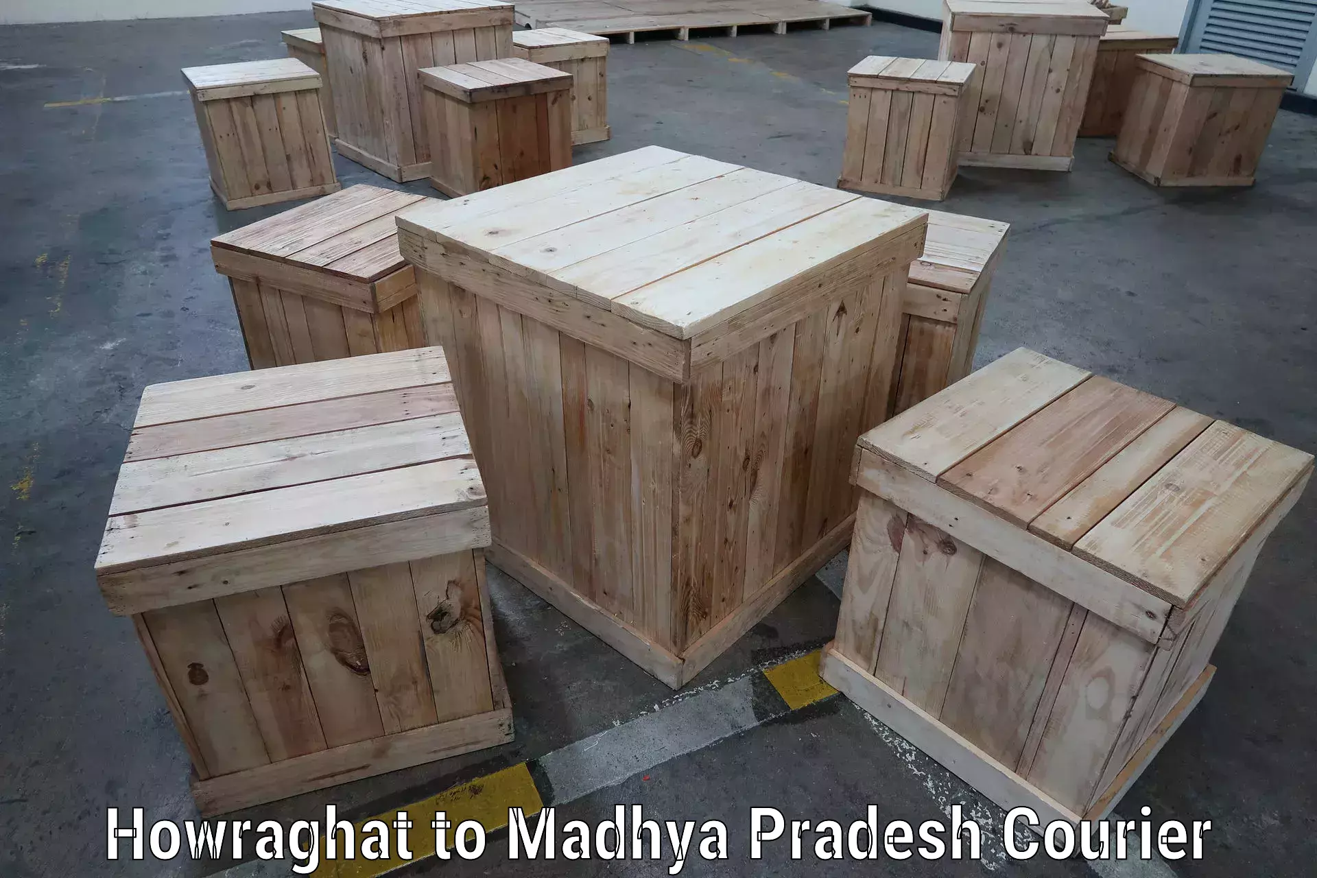 Round-the-clock parcel delivery Howraghat to Madhya Pradesh