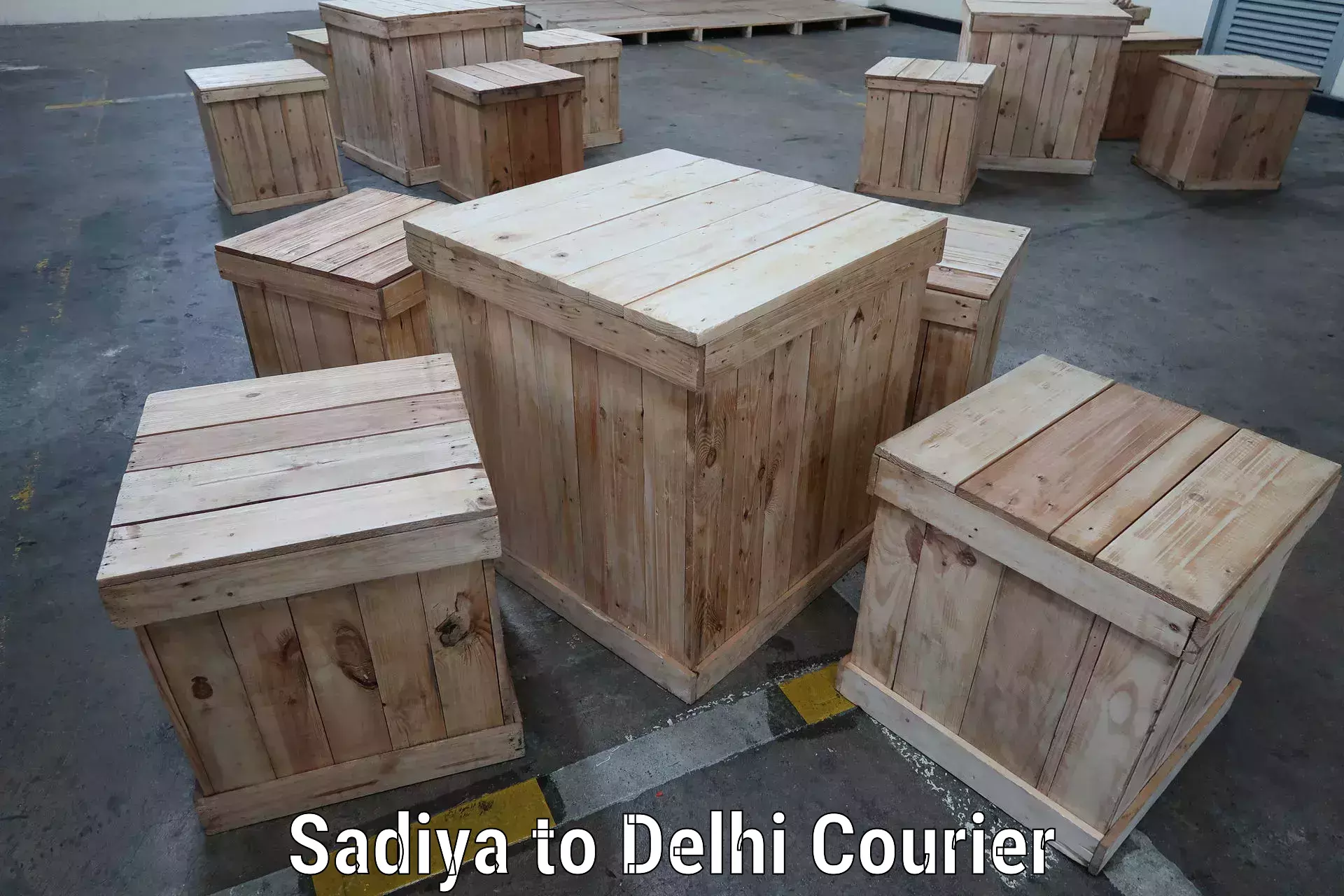 24-hour courier services in Sadiya to Sansad Marg