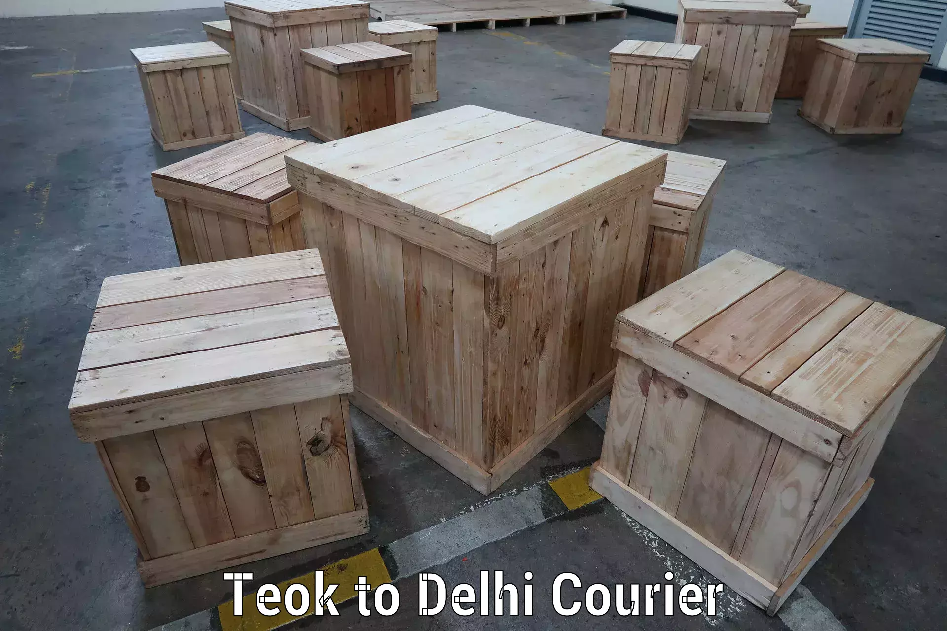 On-call courier service Teok to IIT Delhi