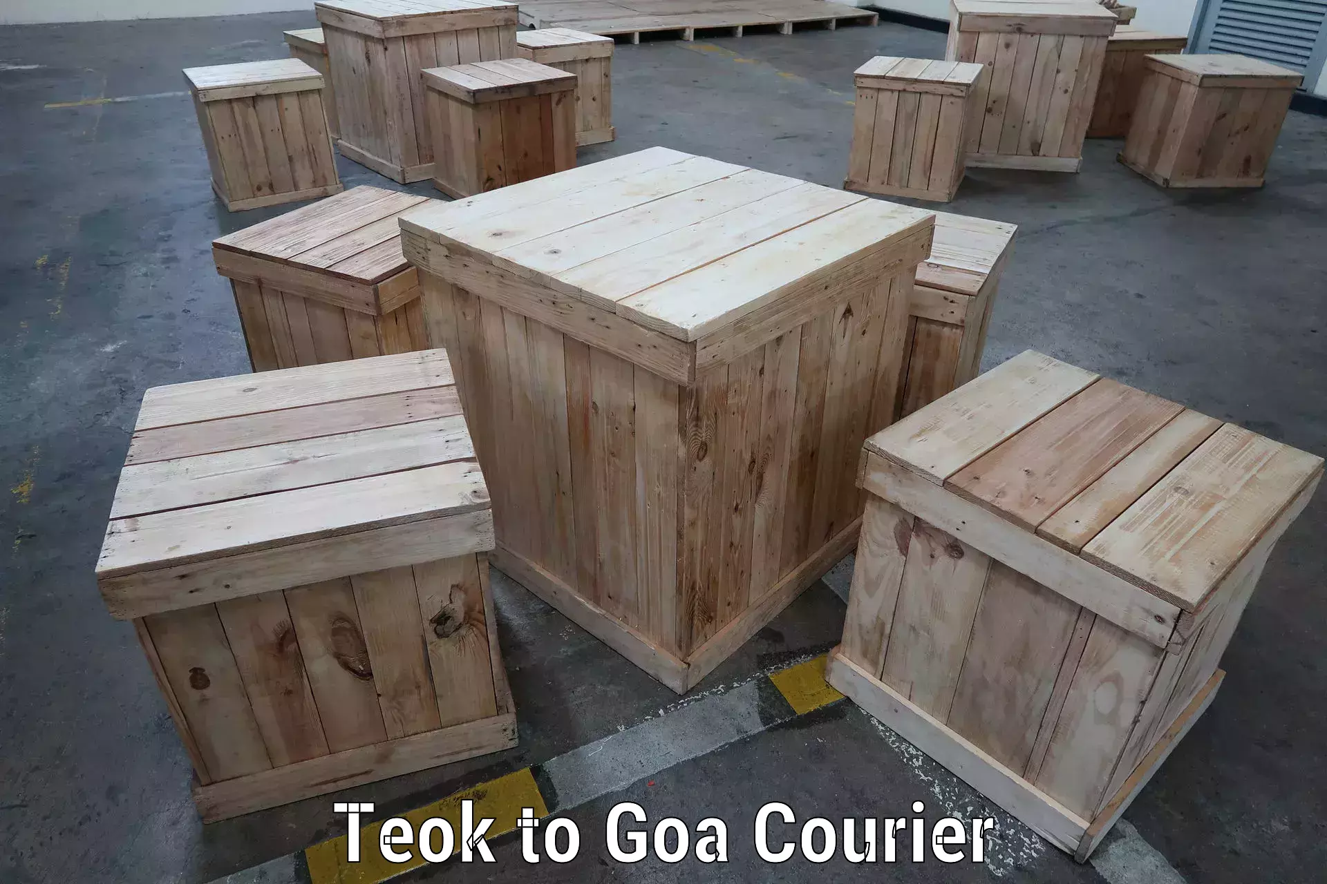 Nationwide shipping capabilities Teok to Goa