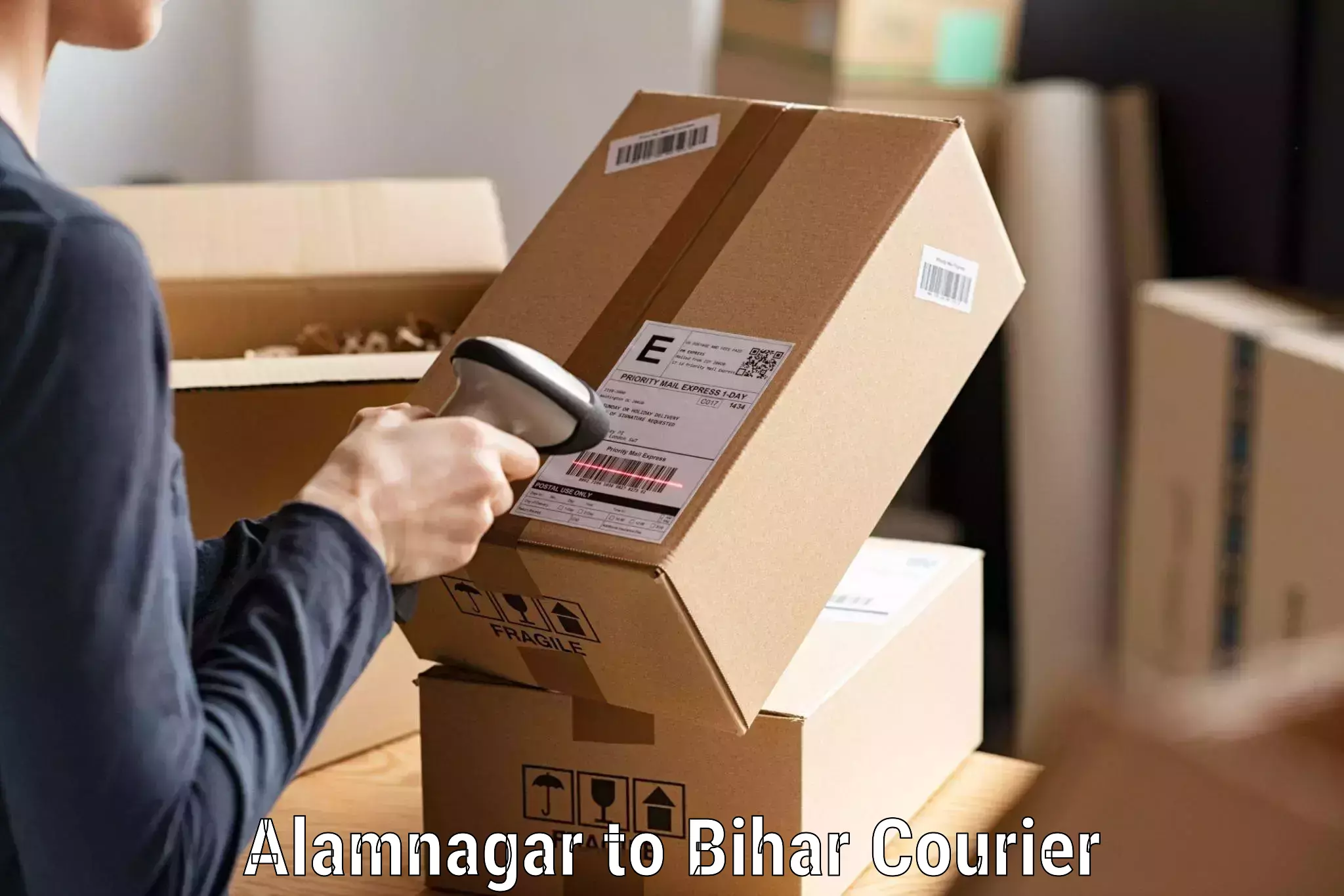Lightweight courier Alamnagar to Bagaha