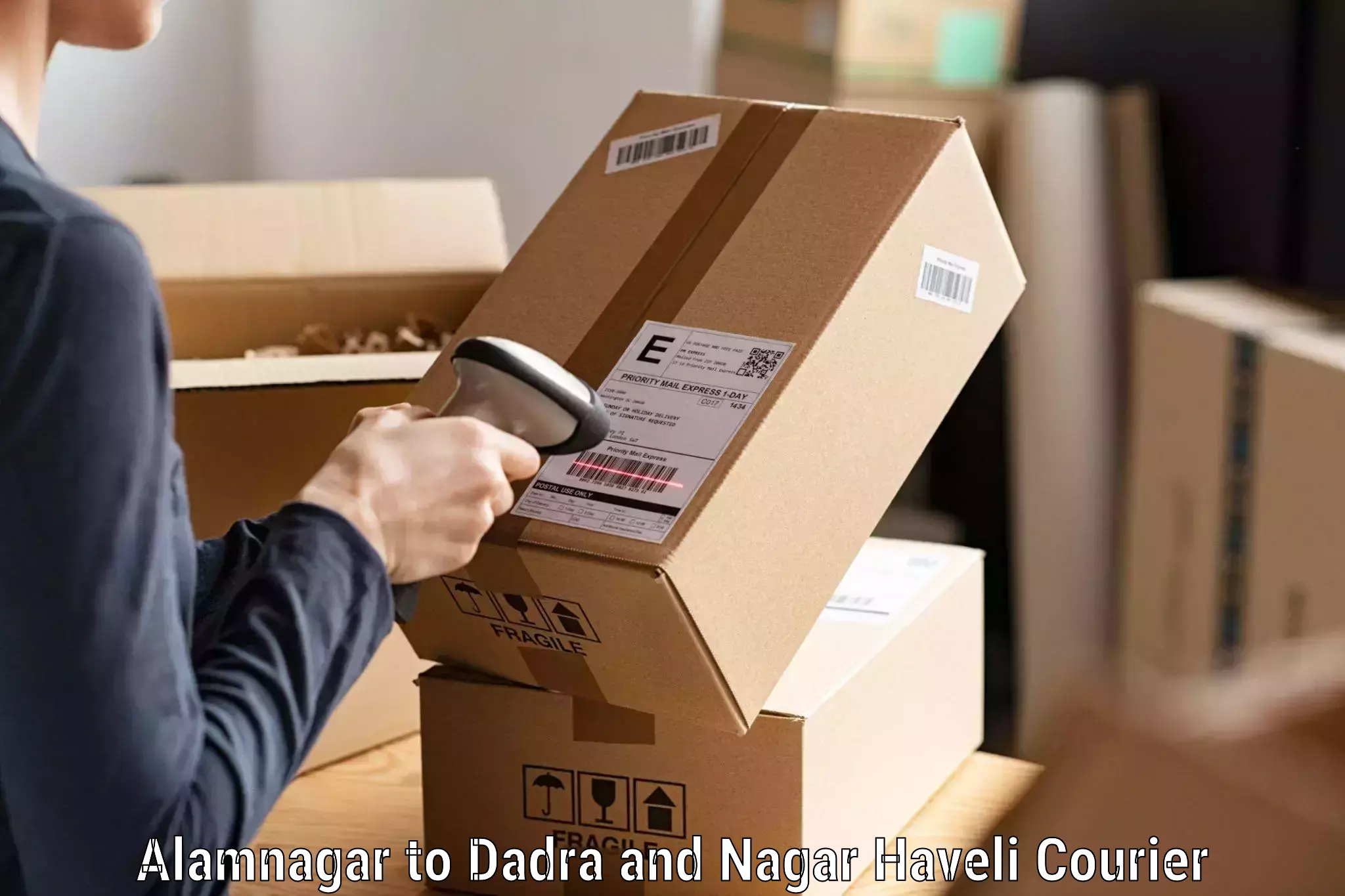 Package tracking Alamnagar to Dadra and Nagar Haveli