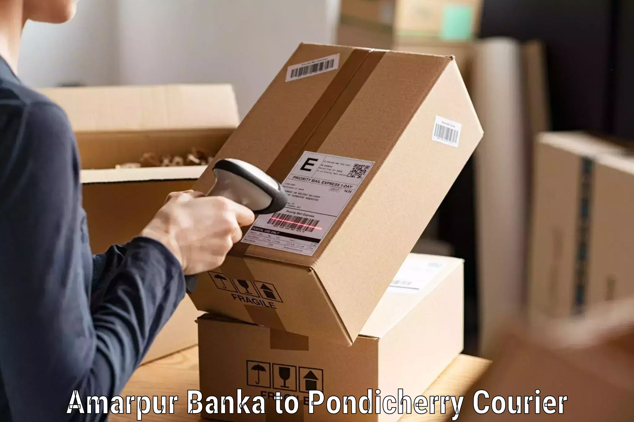 Efficient parcel tracking Amarpur Banka to Pondicherry University