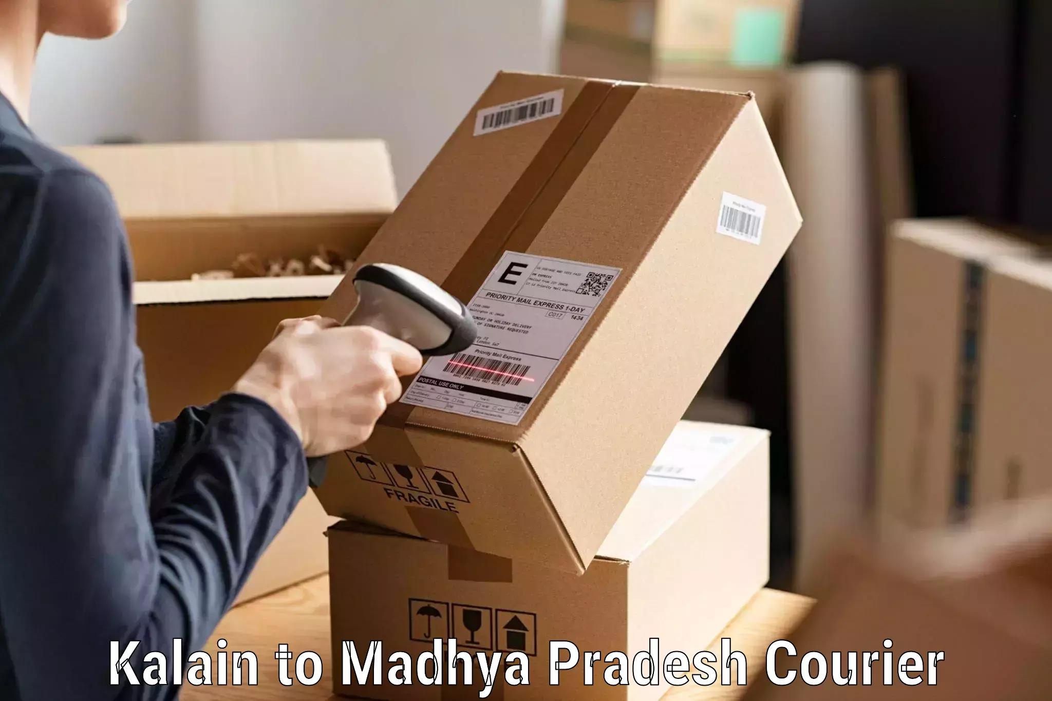International parcel service in Kalain to Madhya Pradesh
