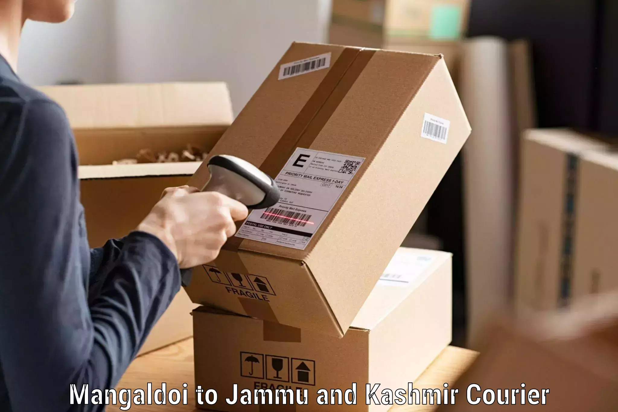 Specialized courier services Mangaldoi to Jammu and Kashmir