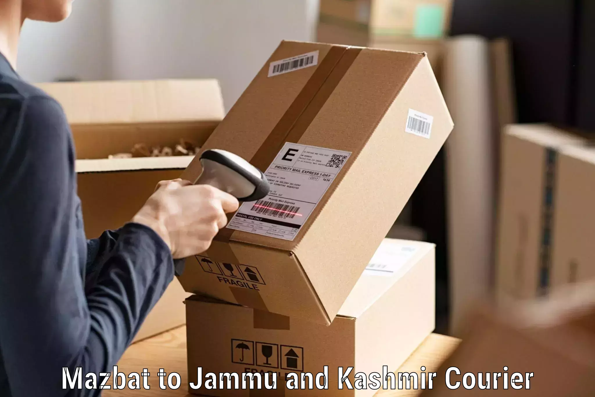 24-hour courier services Mazbat to Shopian