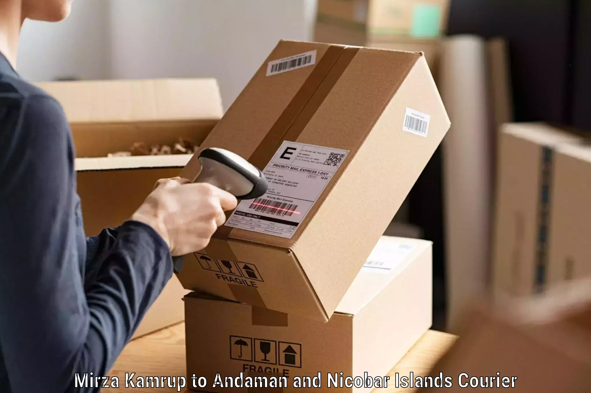 Business logistics support Mirza Kamrup to South Andaman