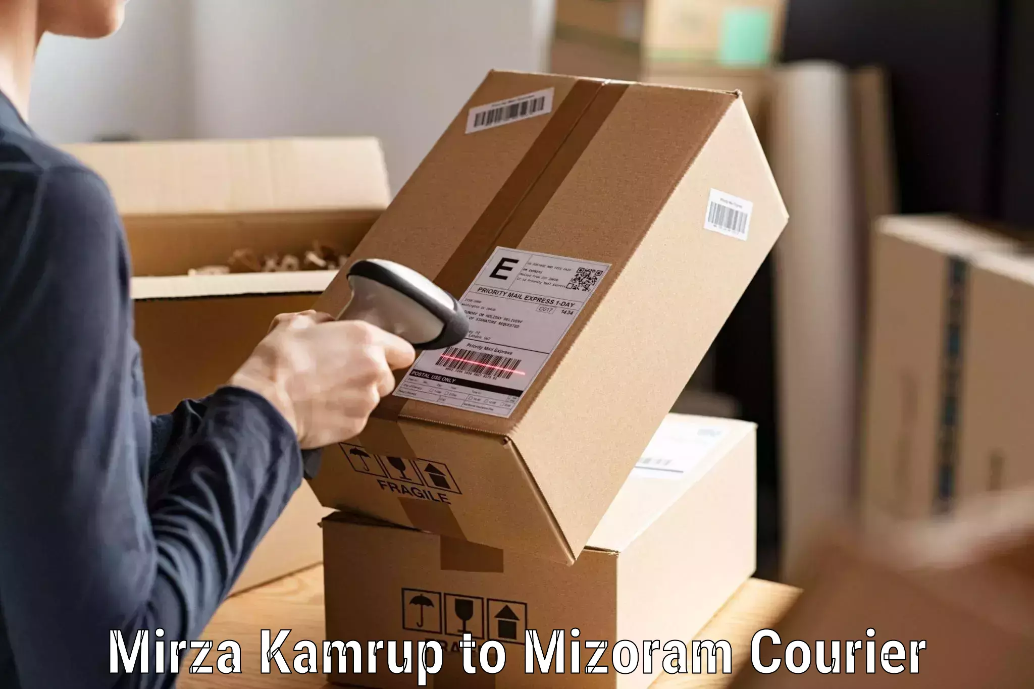 Express package delivery Mirza Kamrup to Thenzawl