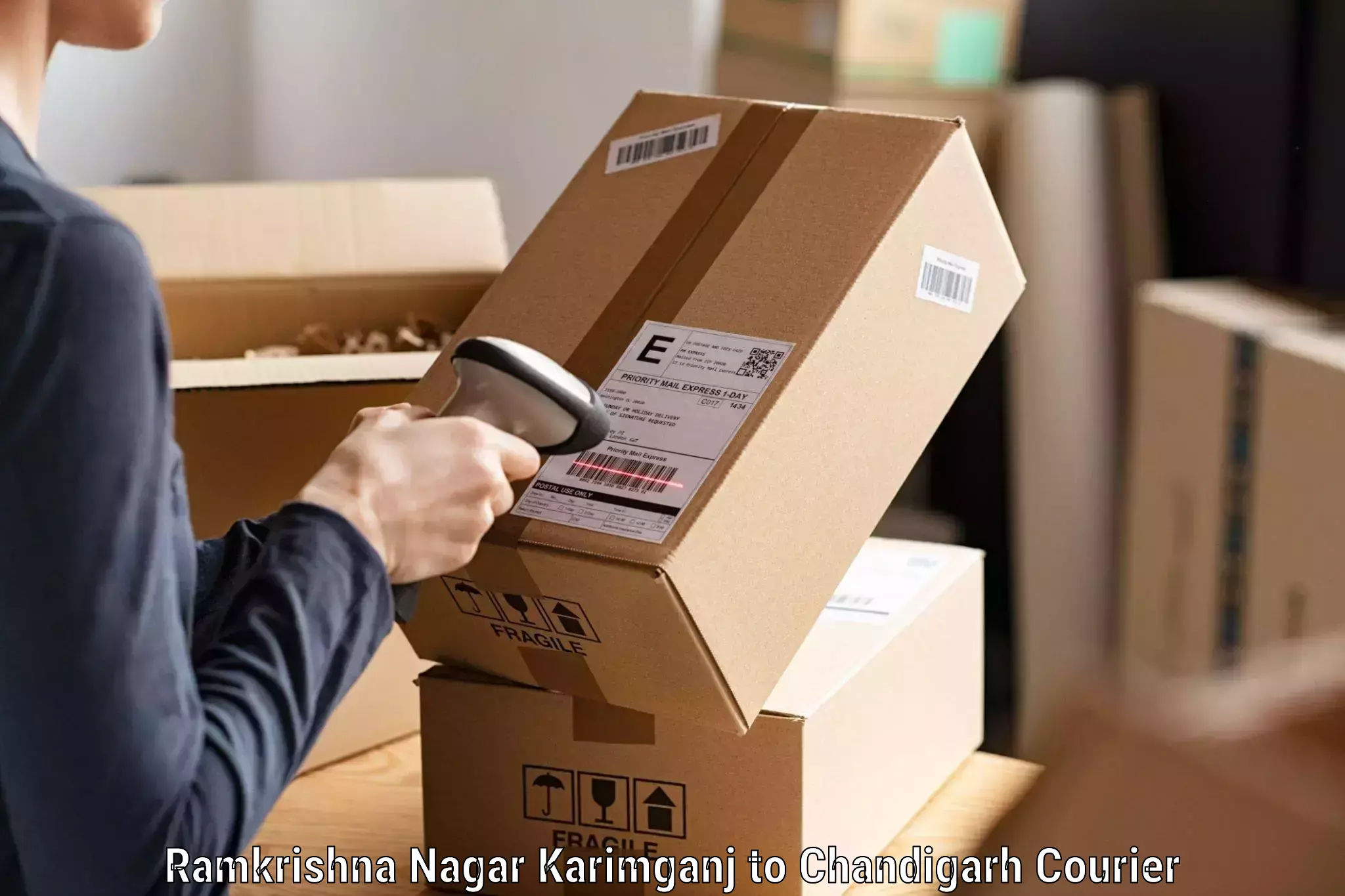 Flexible parcel services Ramkrishna Nagar Karimganj to Panjab University Chandigarh