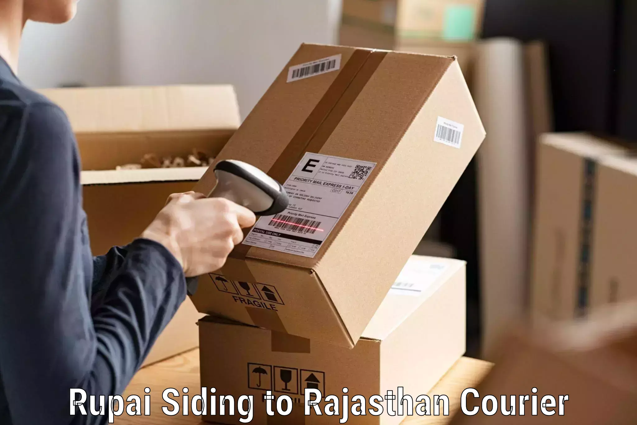 Expedited parcel delivery Rupai Siding to Khatu Khurd