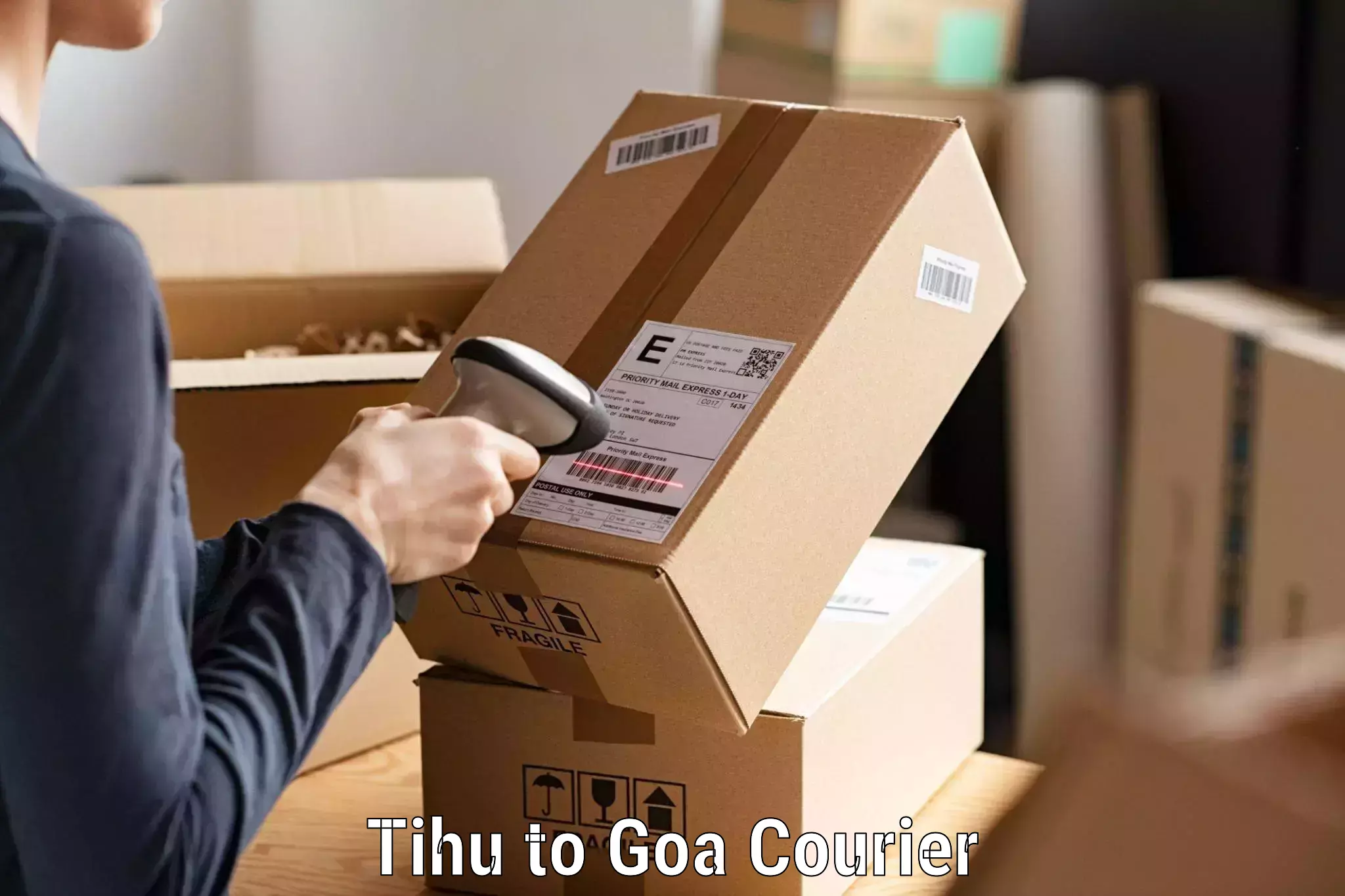 International courier networks Tihu to Mormugao Port