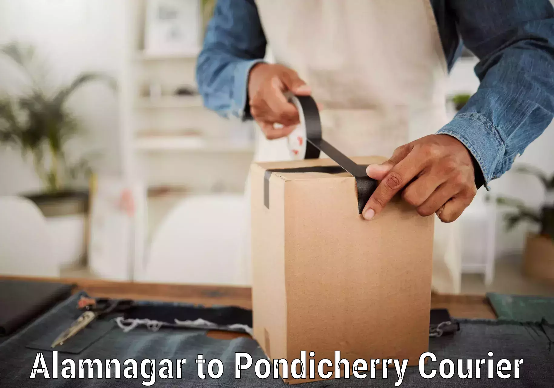 Versatile courier options in Alamnagar to Pondicherry