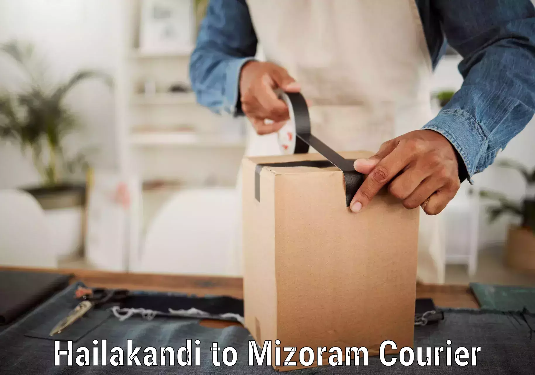 Custom courier packaging Hailakandi to Mizoram University Aizawl