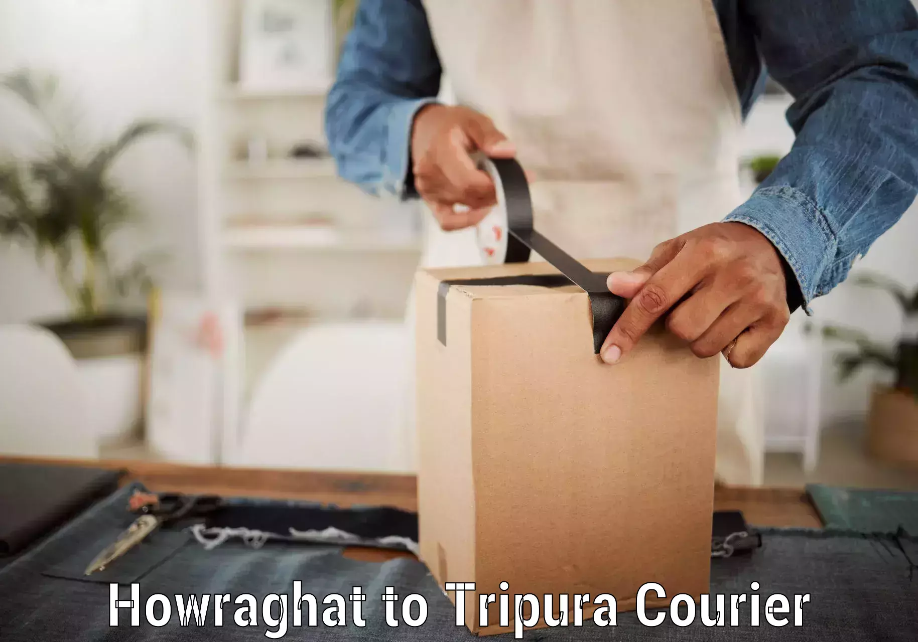 Local courier options Howraghat to IIIT Agartala
