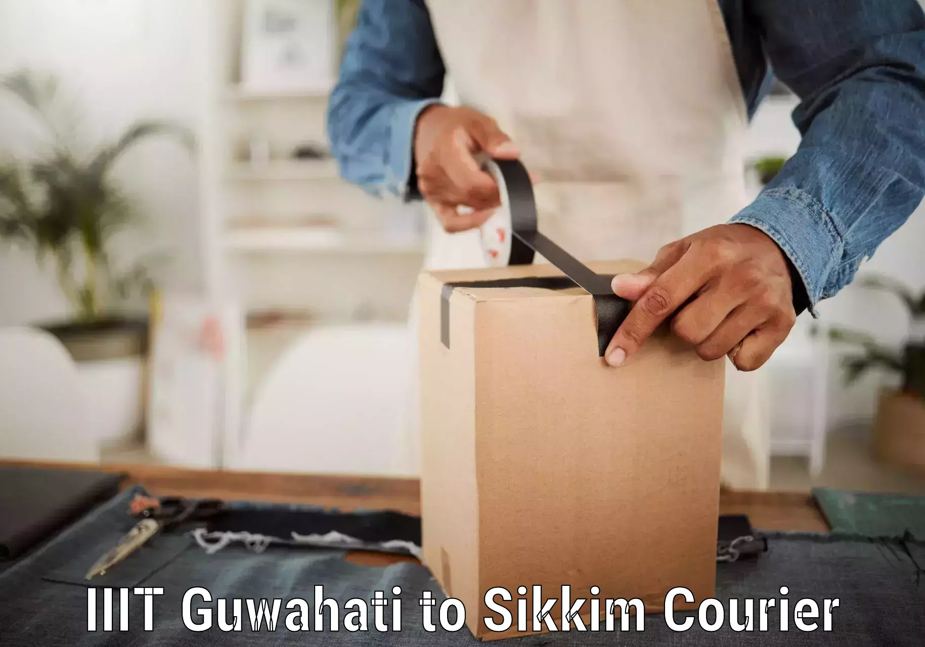 Cost-effective courier options IIIT Guwahati to West Sikkim