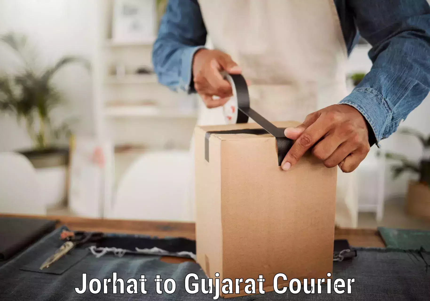 Flexible courier rates Jorhat to IIIT Vadodara