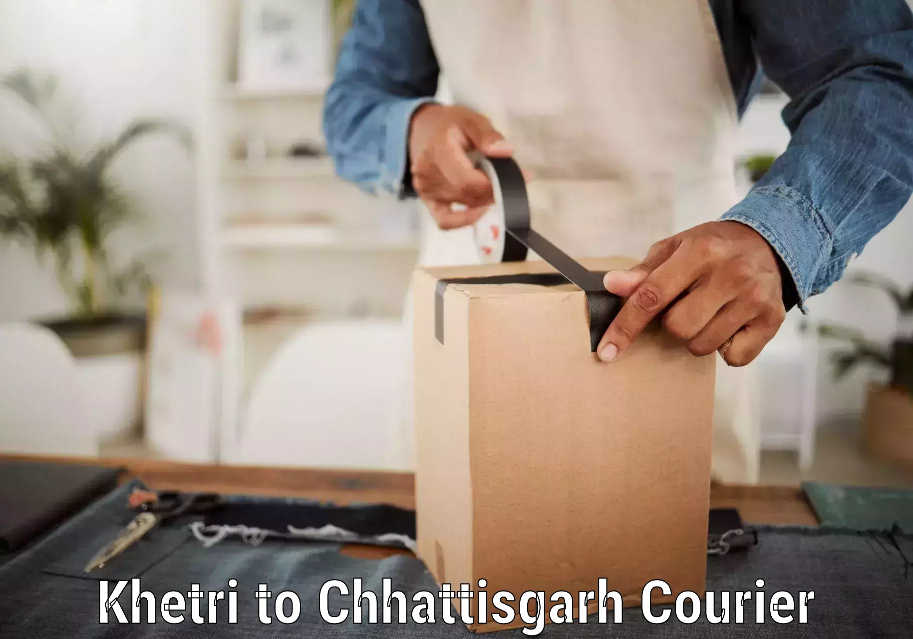 Lightweight parcel options Khetri to Dongargarh