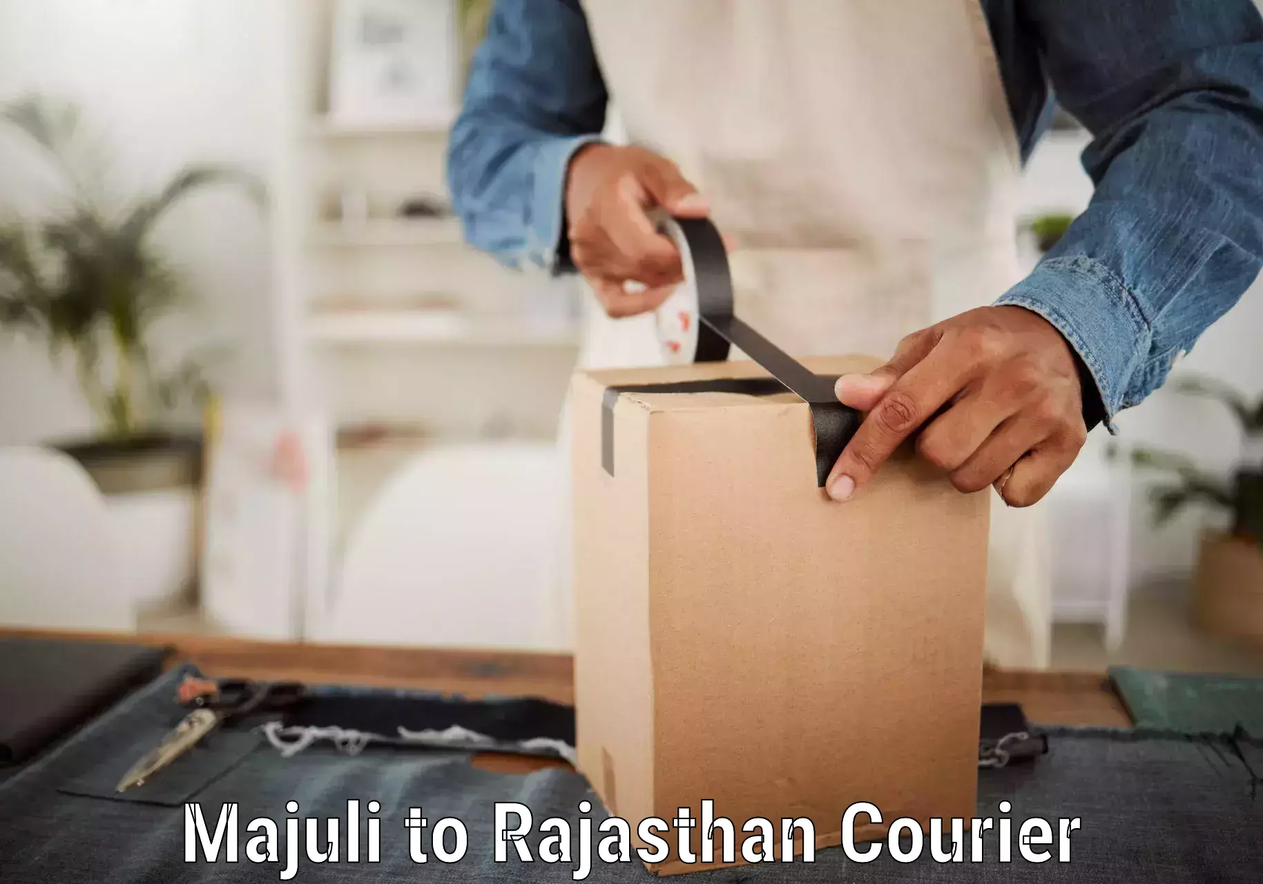 User-friendly courier app Majuli to Alwar