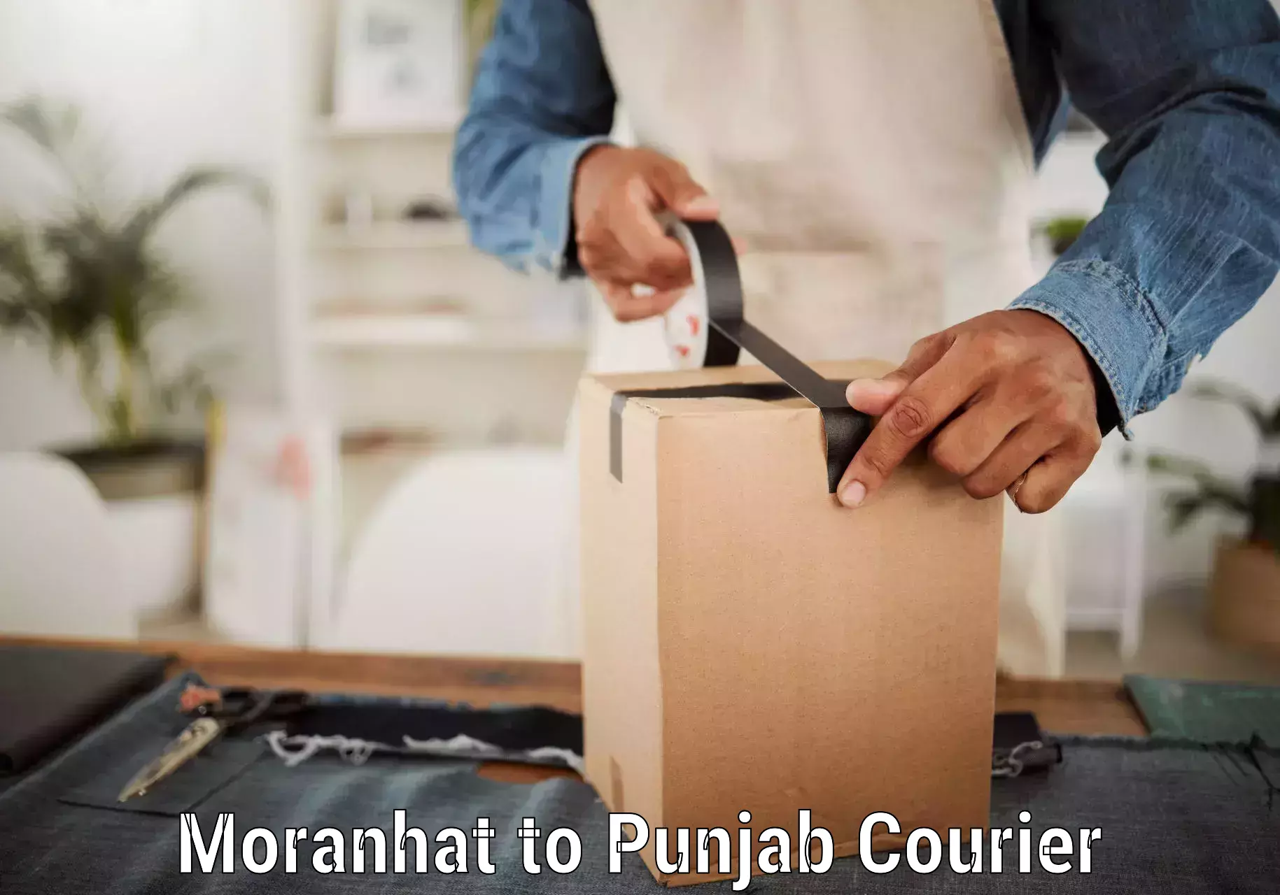 Emergency parcel delivery Moranhat to Punjab