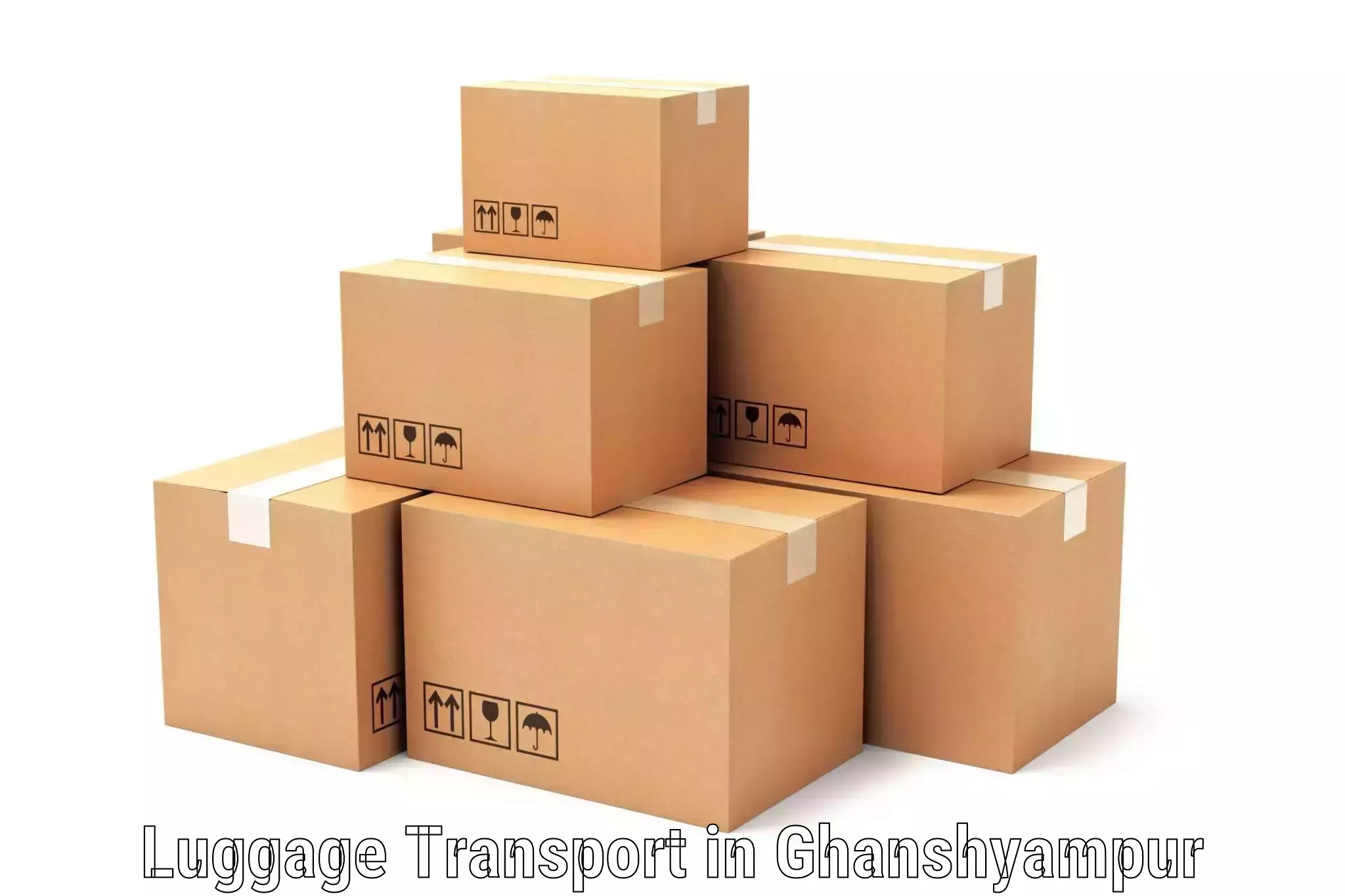 Holiday season luggage delivery in Ghanshyampur