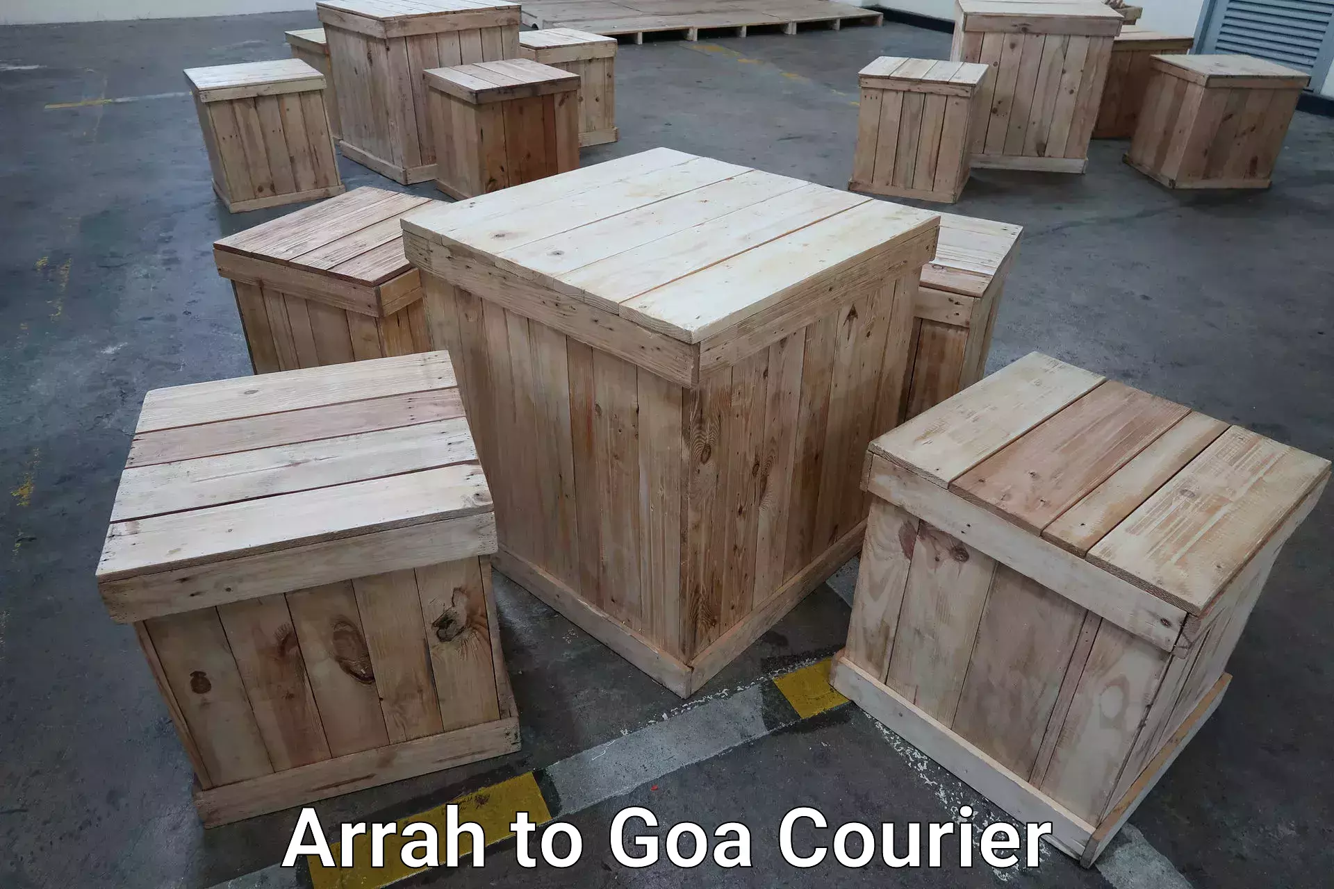 Reliable luggage courier Arrah to Mormugao Port