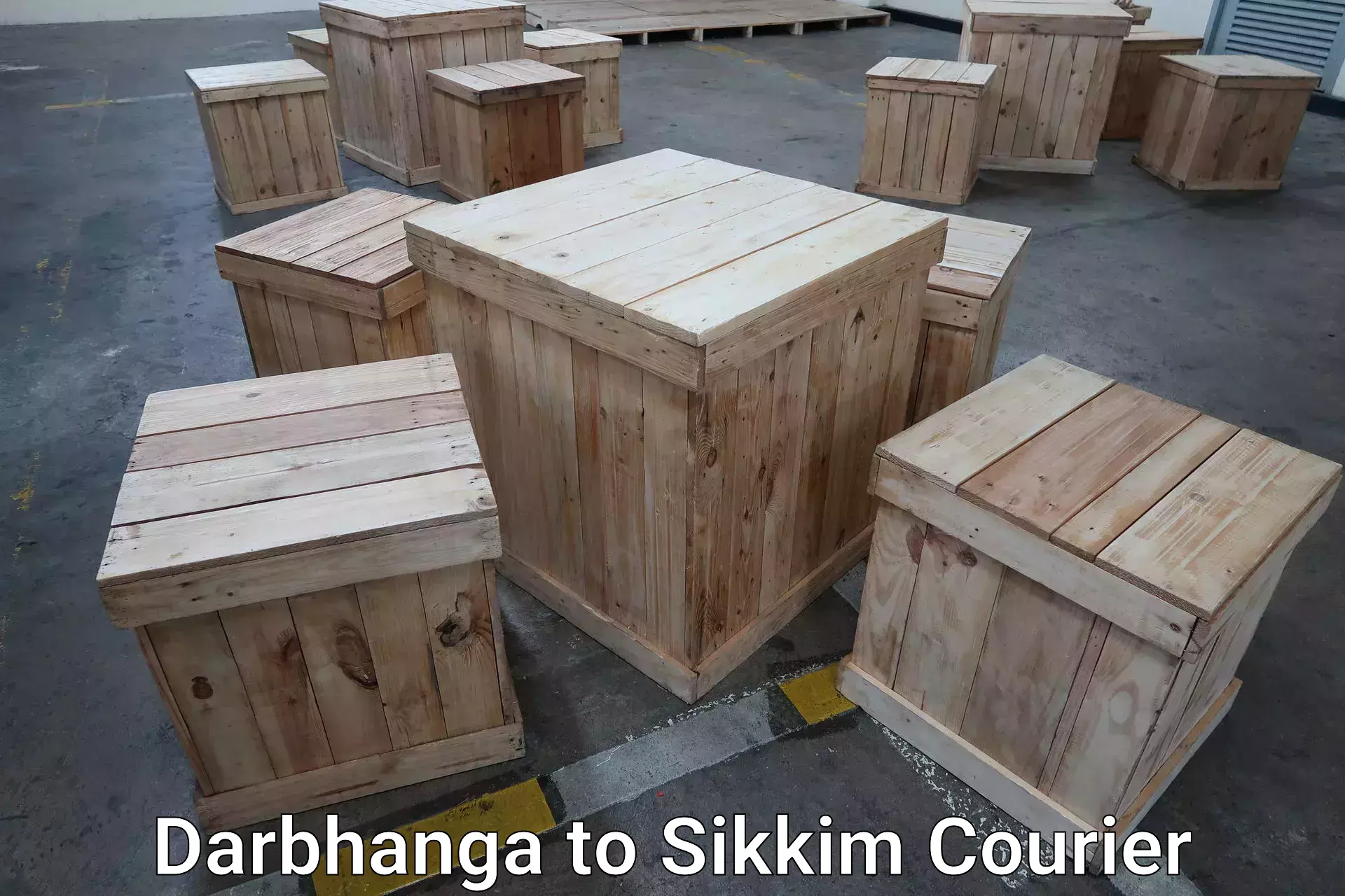 Heavy luggage shipping Darbhanga to West Sikkim