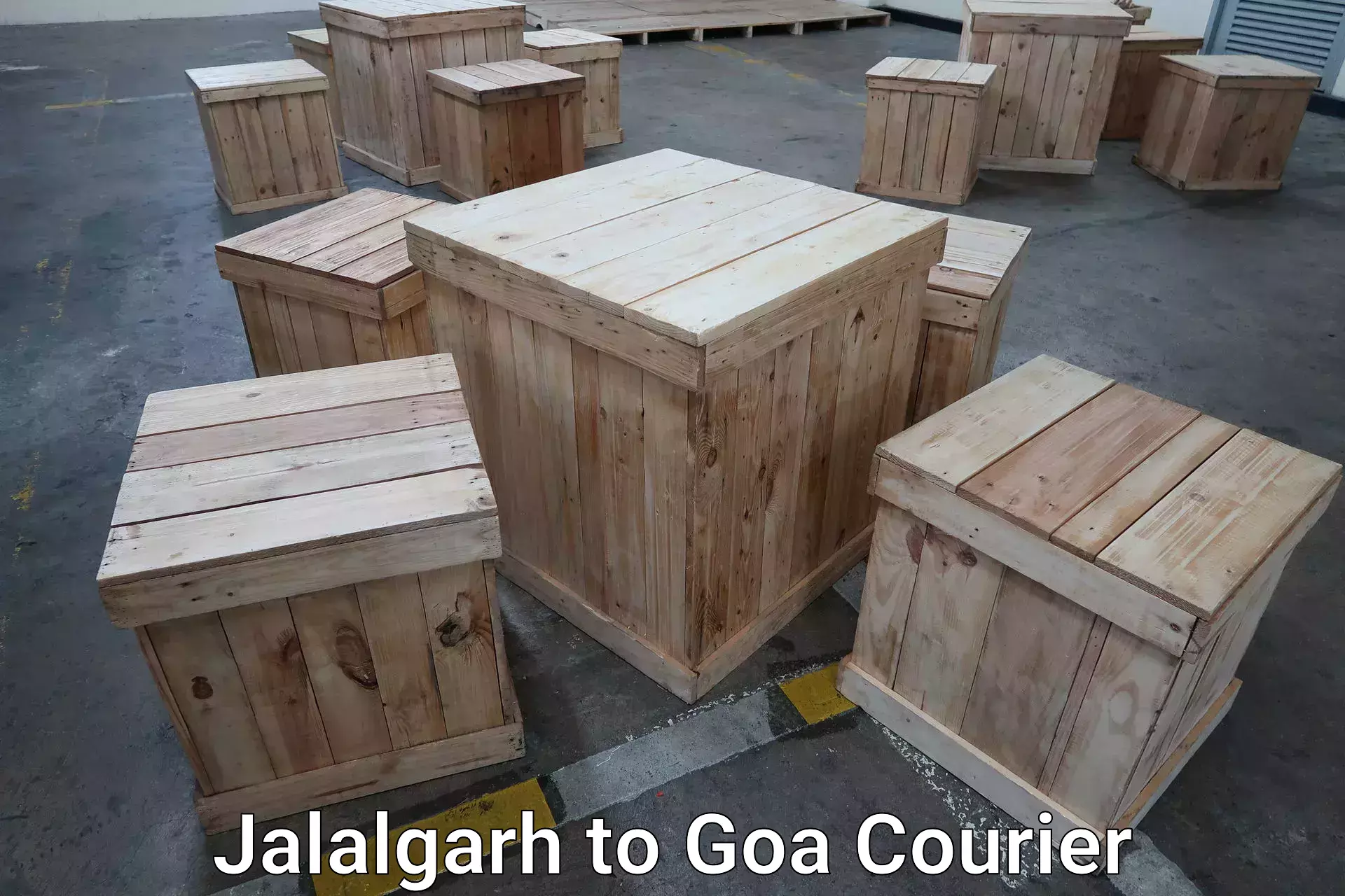 Baggage courier optimization Jalalgarh to Goa University
