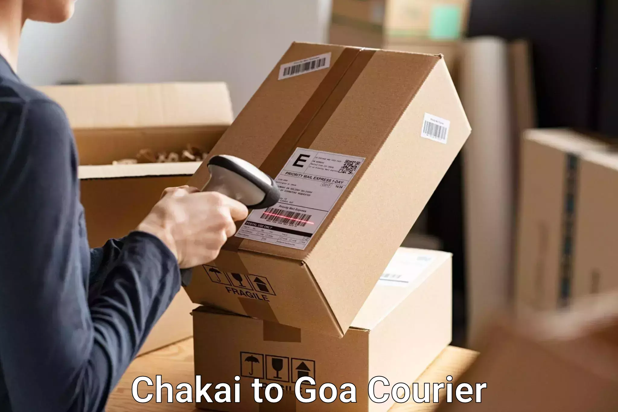 Luggage delivery optimization Chakai to Goa