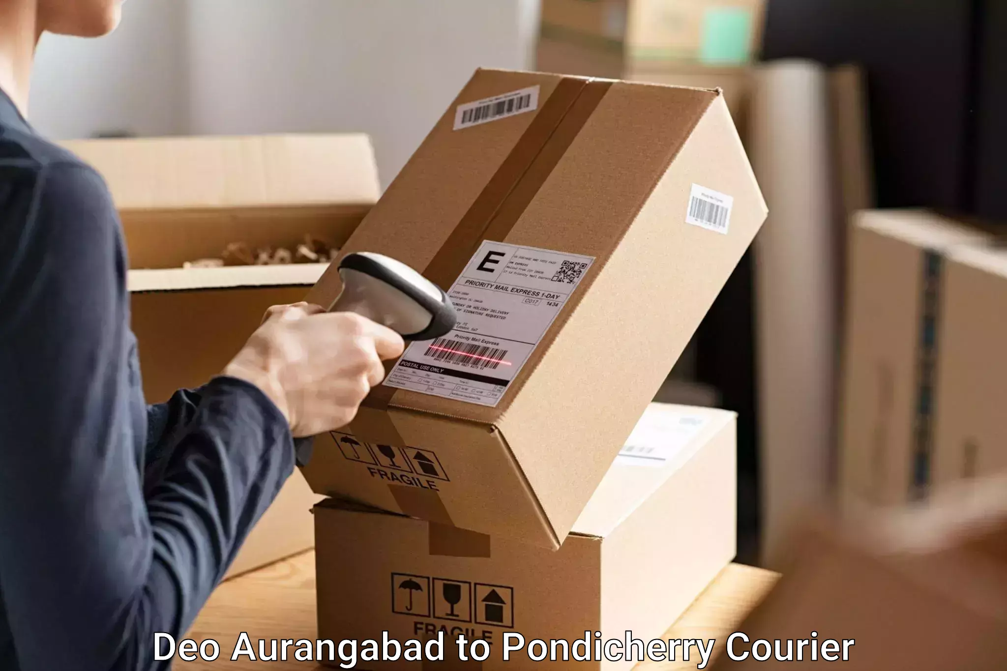 Streamlined baggage courier Deo Aurangabad to NIT Puducherry