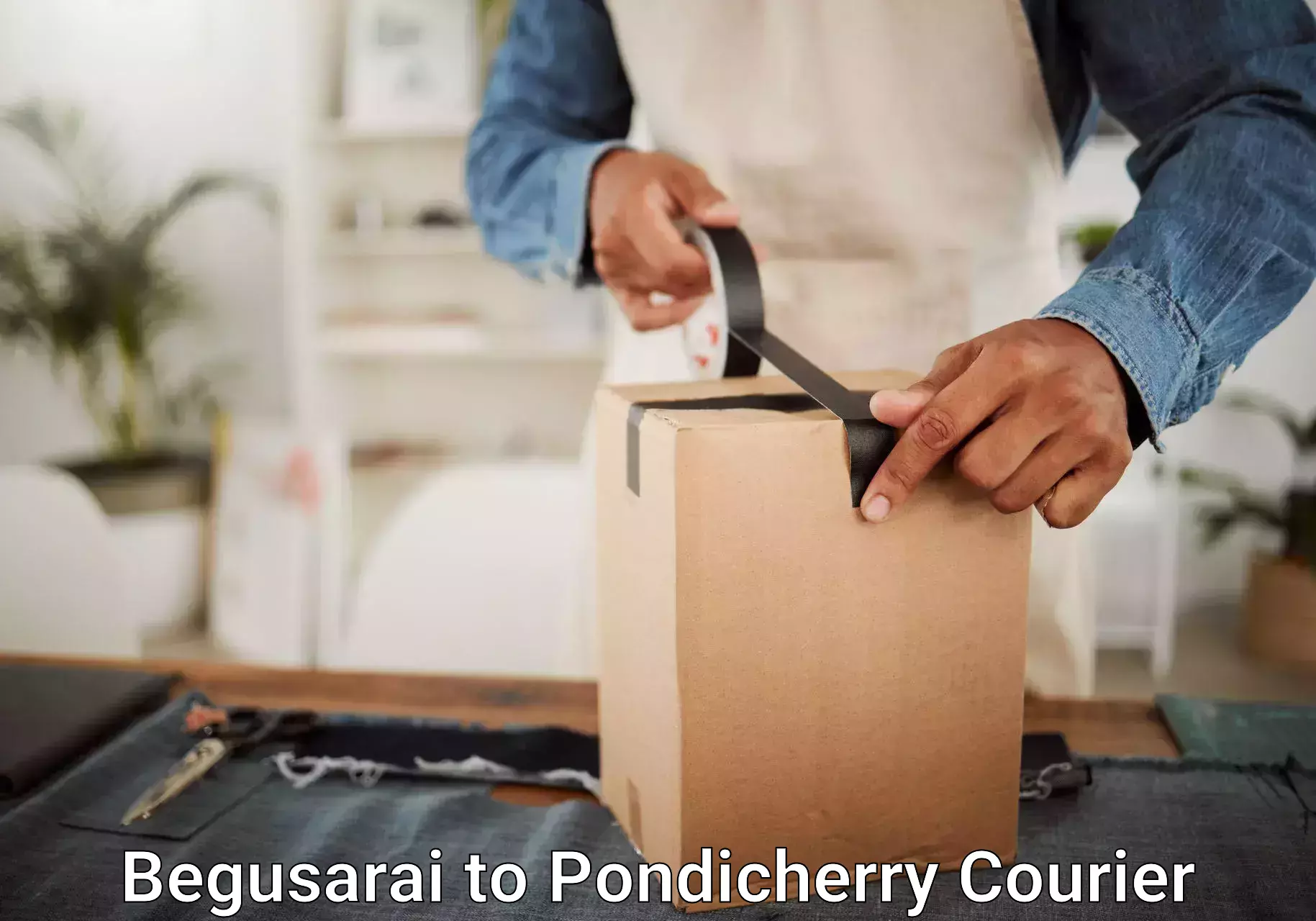 Luggage transport rates Begusarai to Pondicherry