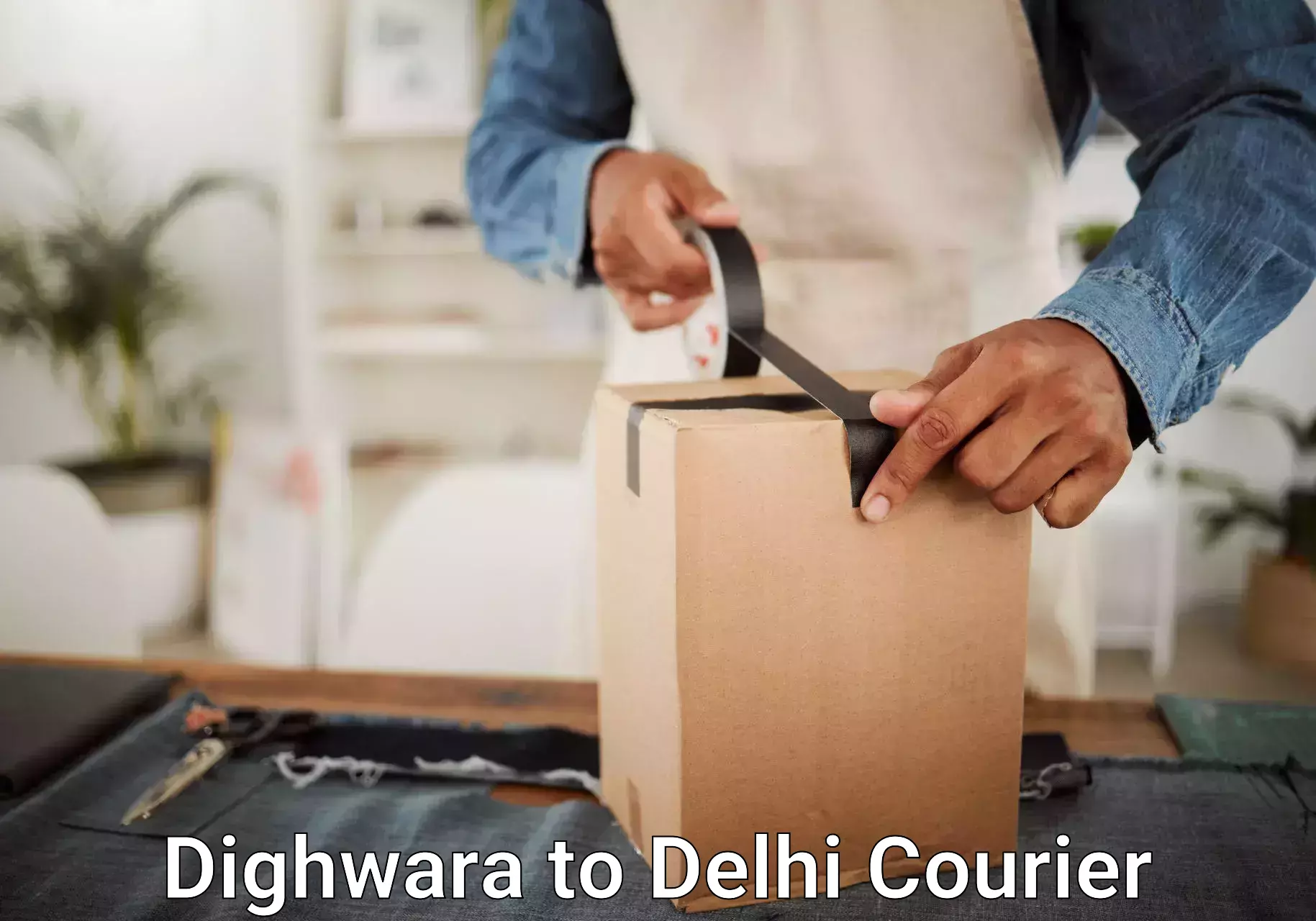 Door-to-door baggage service Dighwara to Delhi