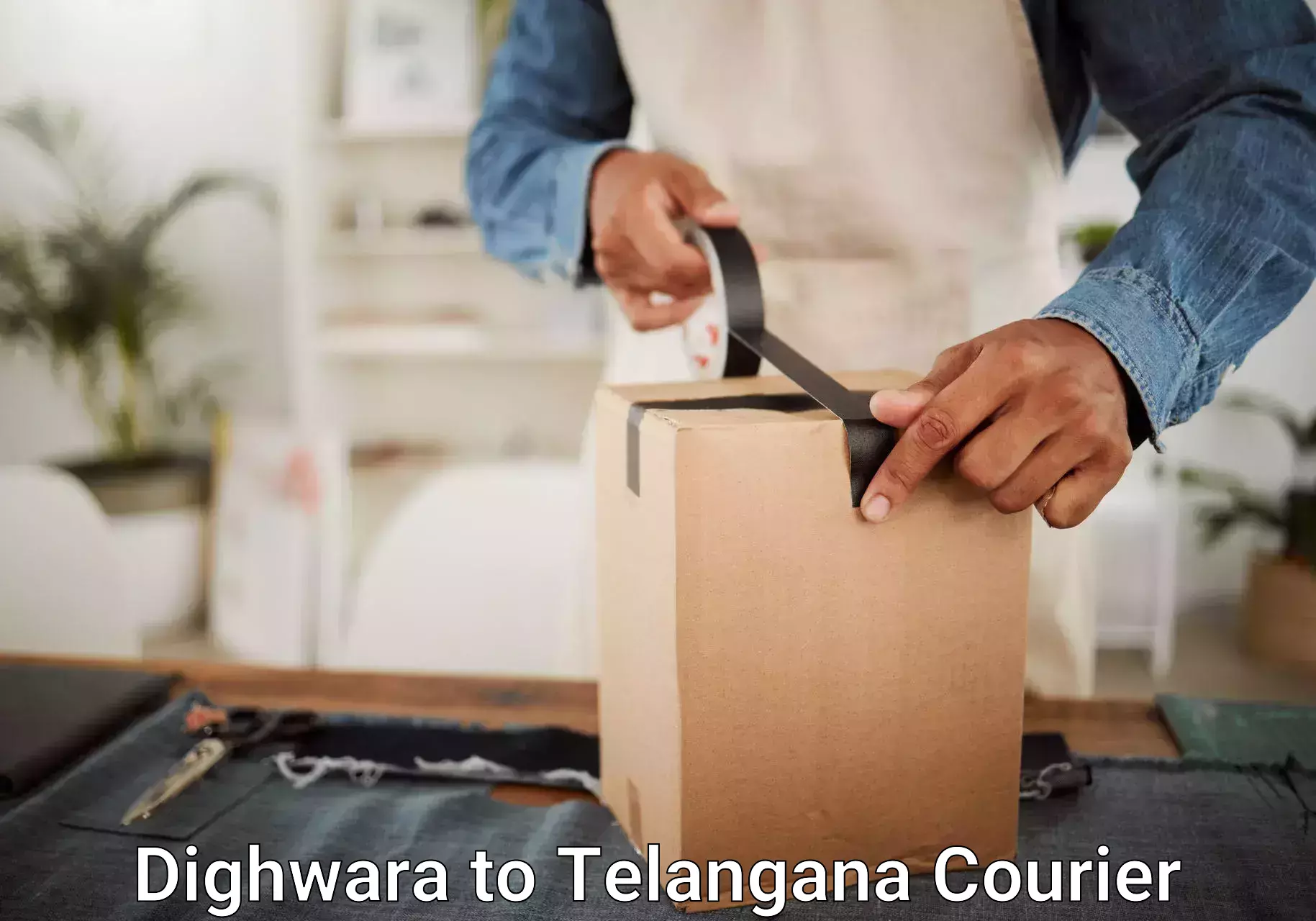 Doorstep luggage pickup Dighwara to Telangana