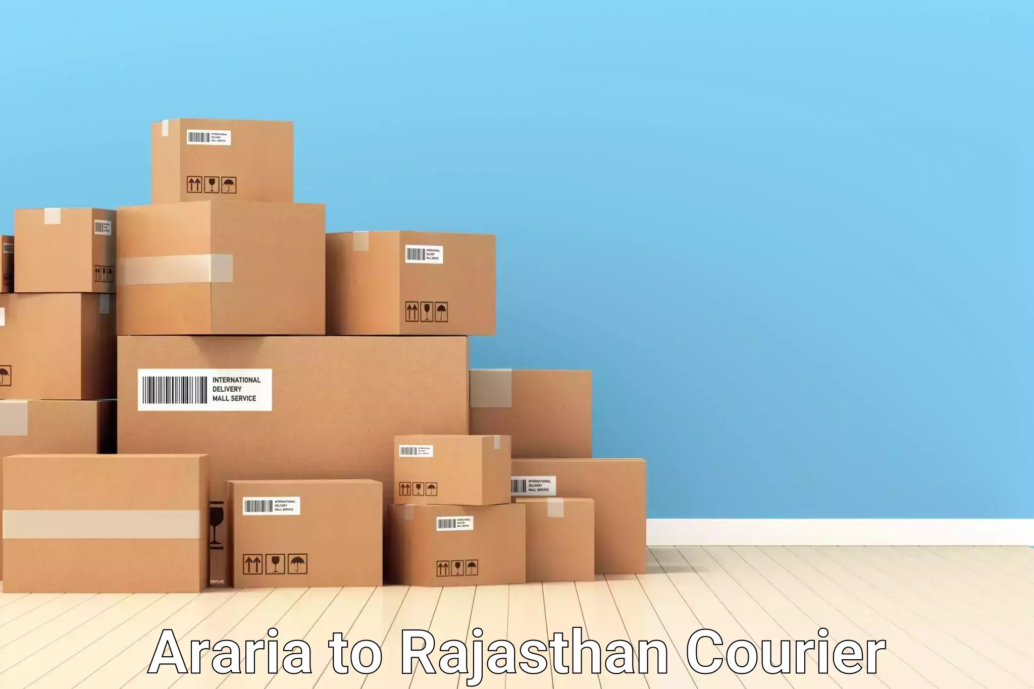 Baggage shipping rates calculator Araria to Taranagar