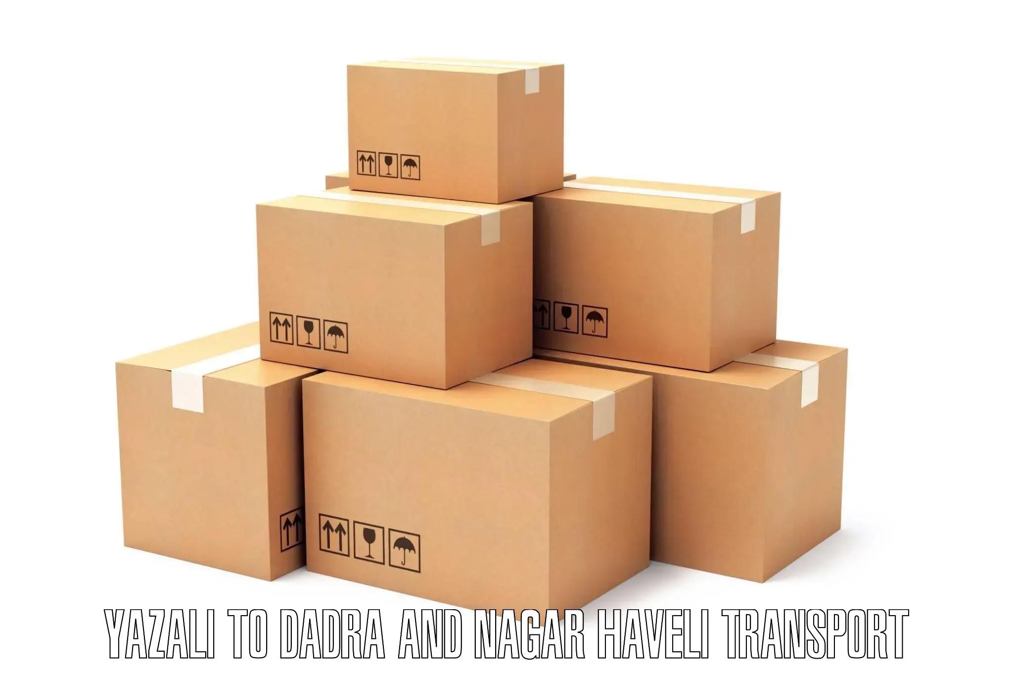 Vehicle parcel service Yazali to Dadra and Nagar Haveli