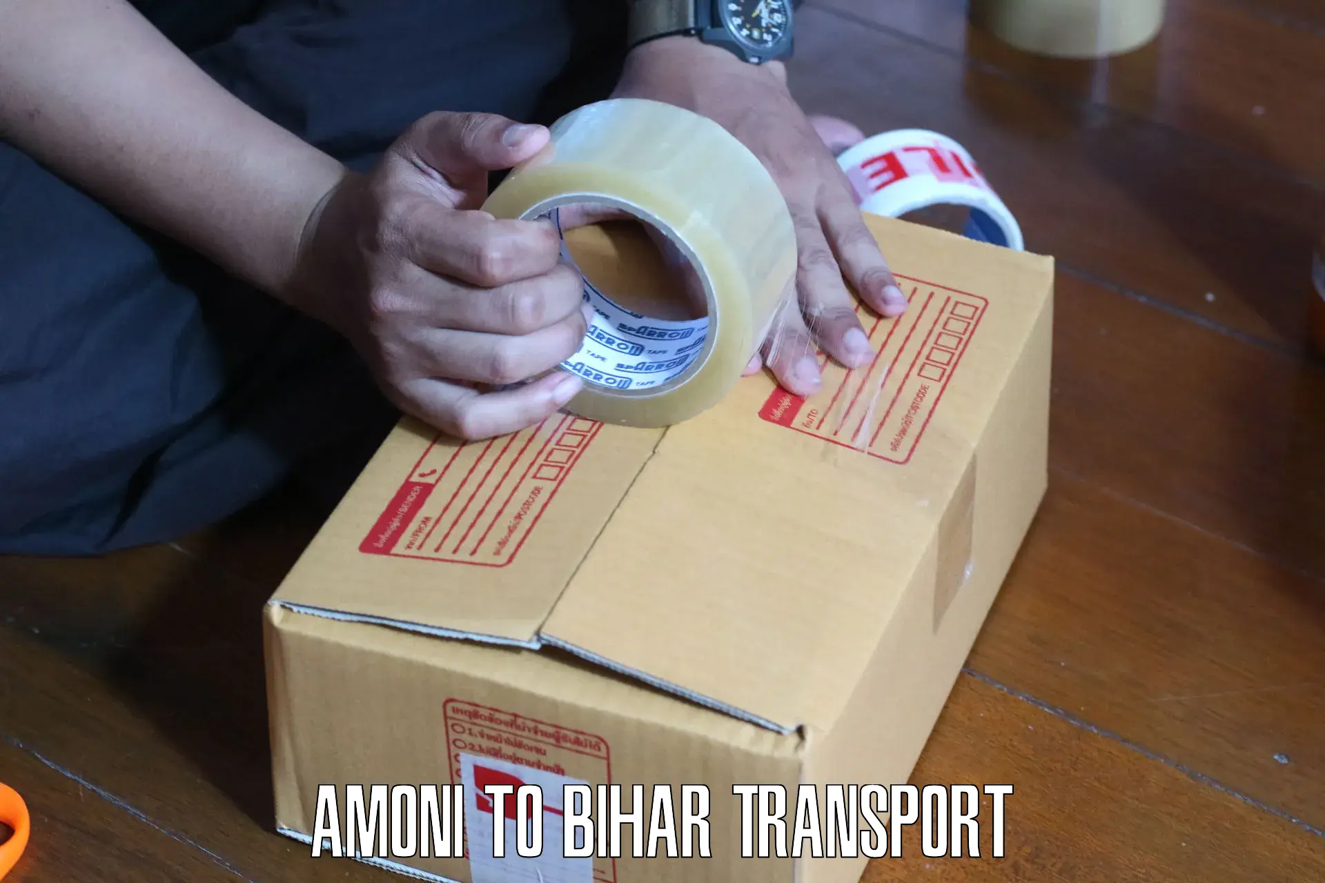 Air freight transport services in Amoni to Jhanjharpur