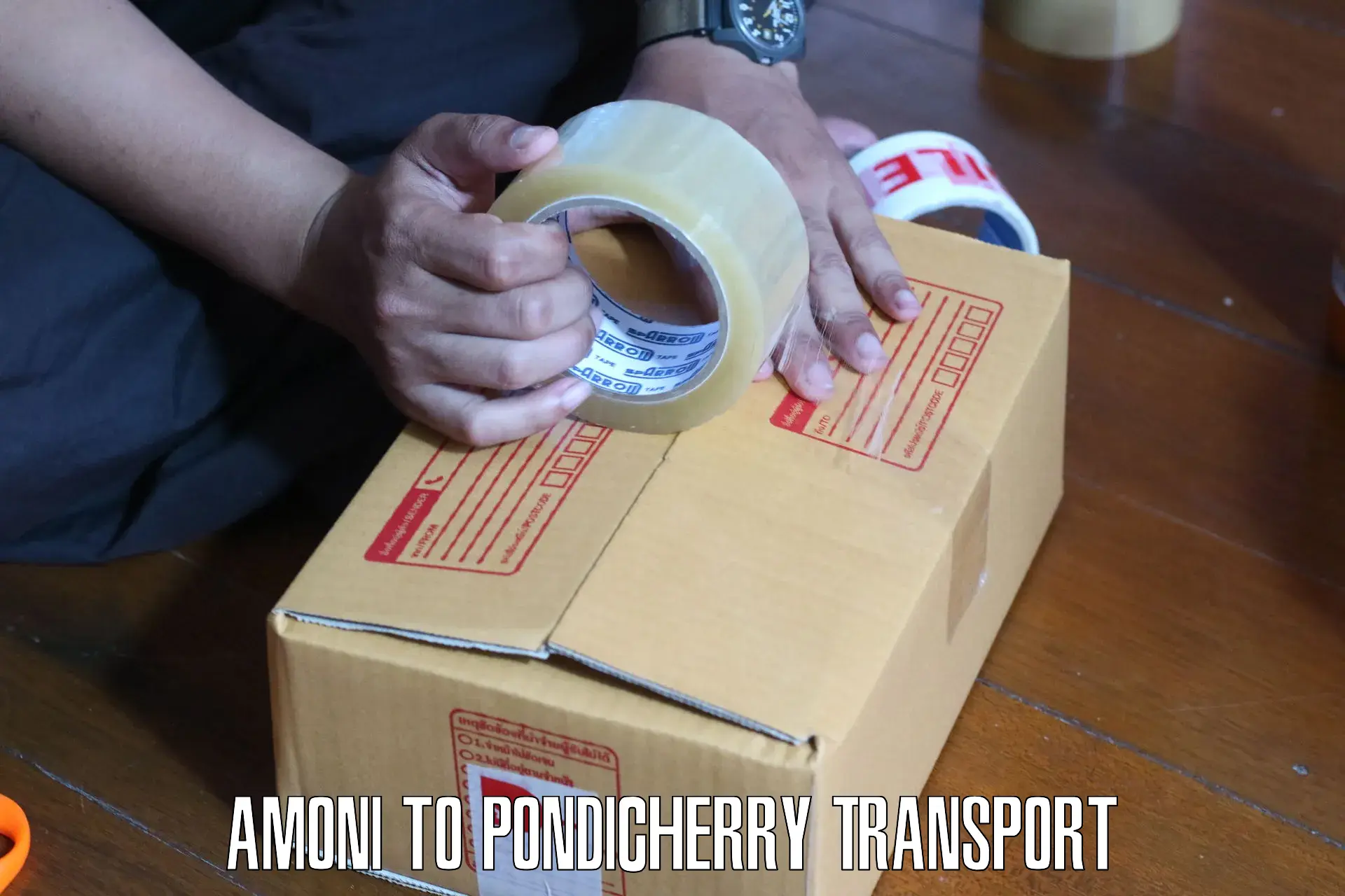 Truck transport companies in India Amoni to Pondicherry University