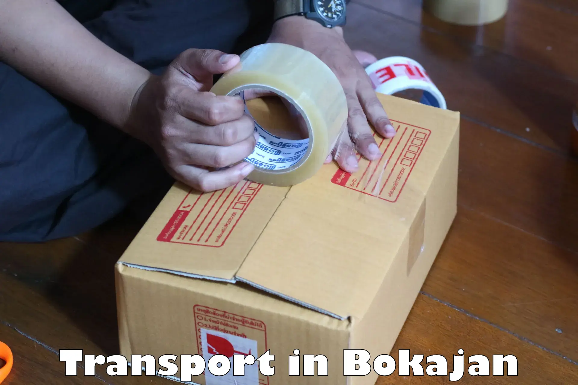Online transport service in Bokajan