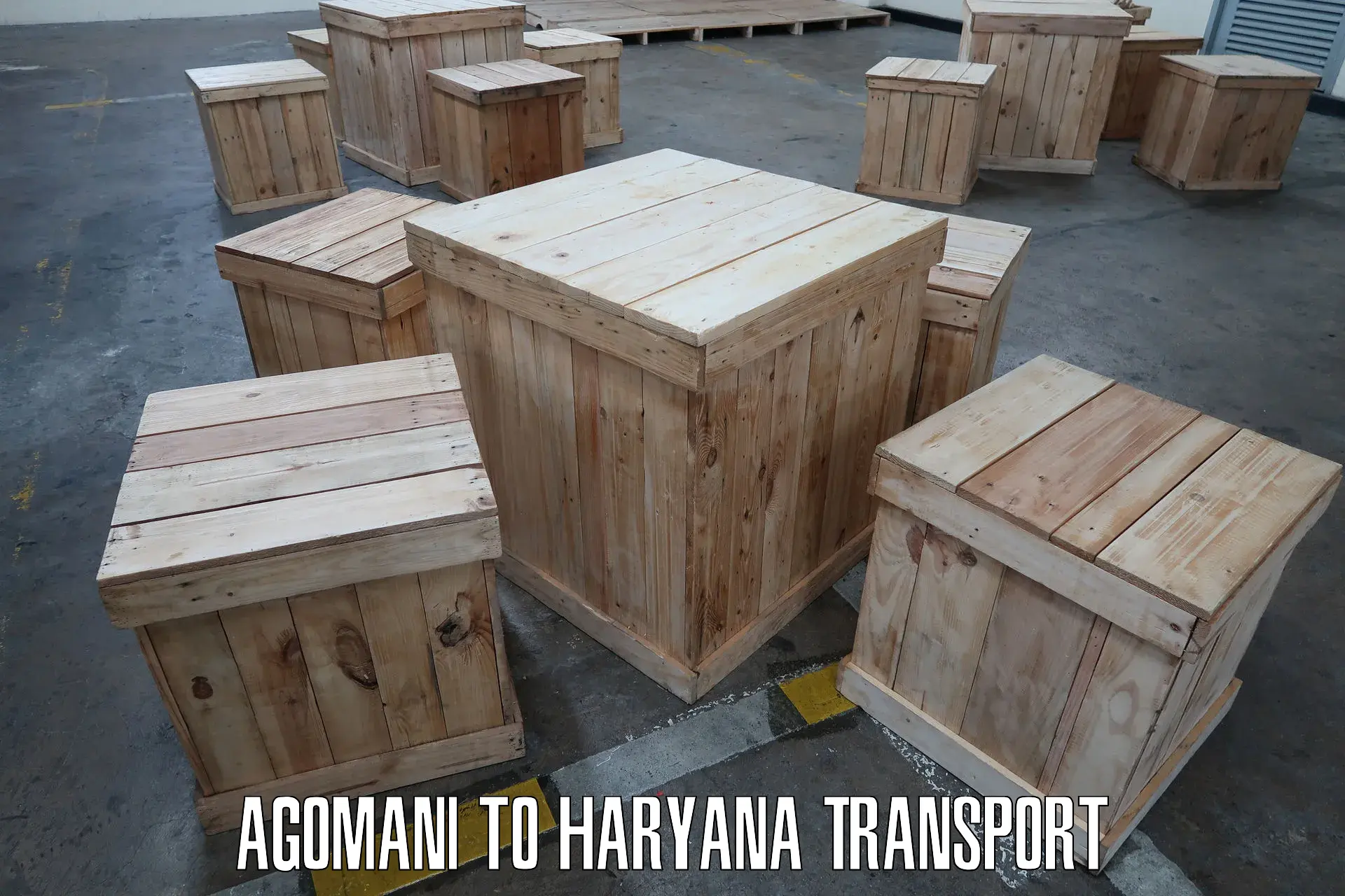 Best transport services in India Agomani to Haryana