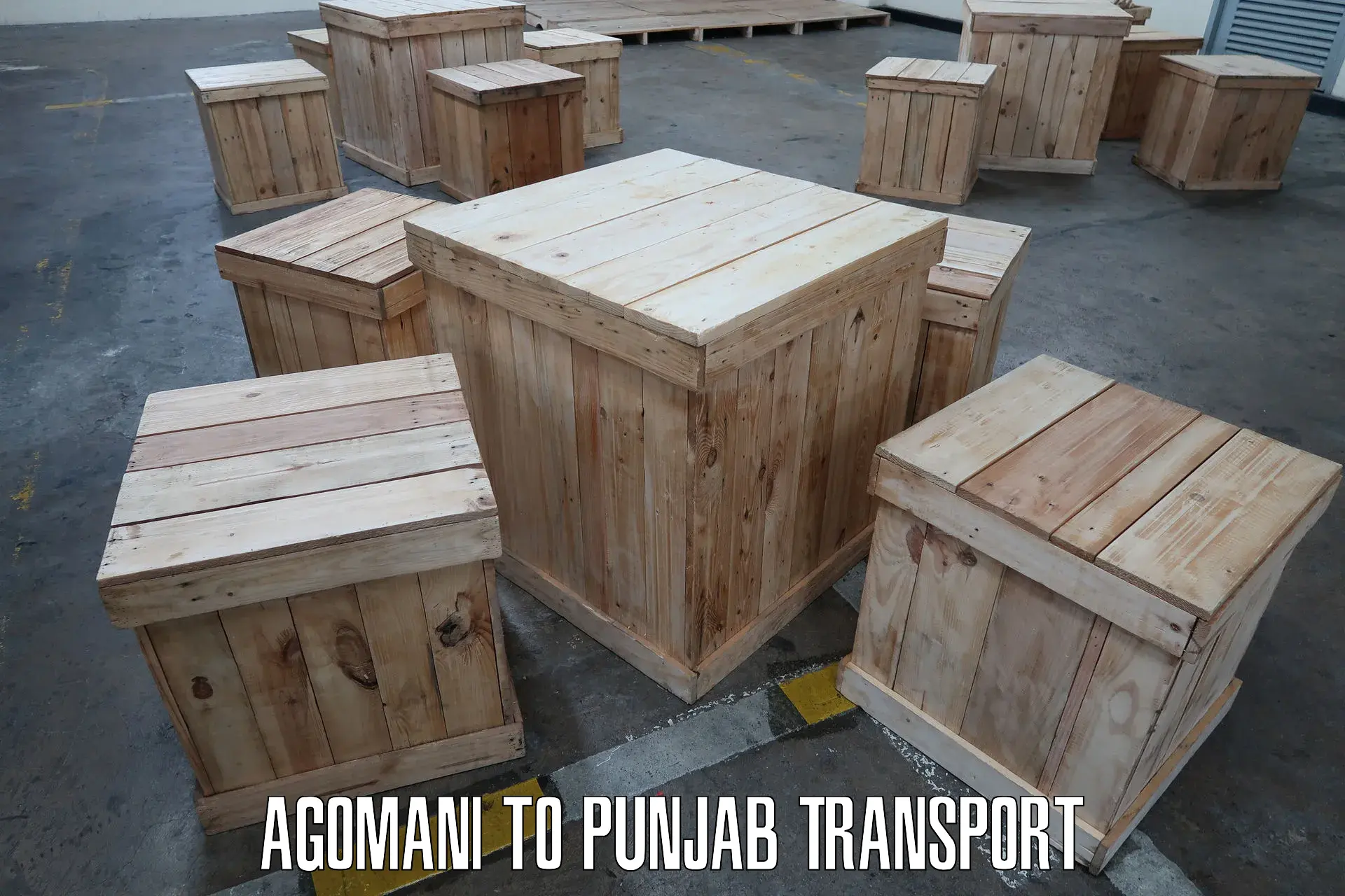 Logistics transportation services Agomani to Begowal