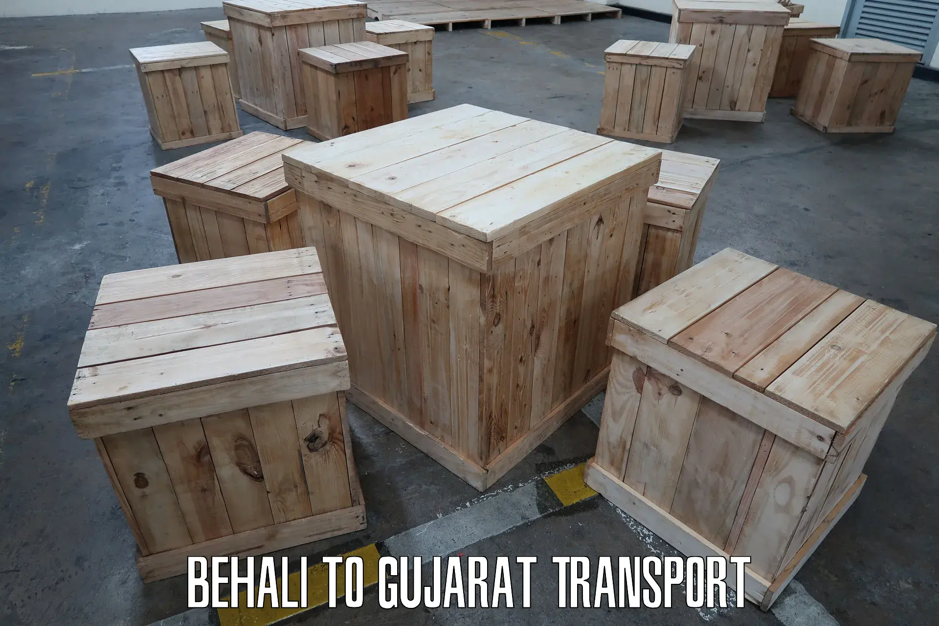 Daily parcel service transport in Behali to Tharad