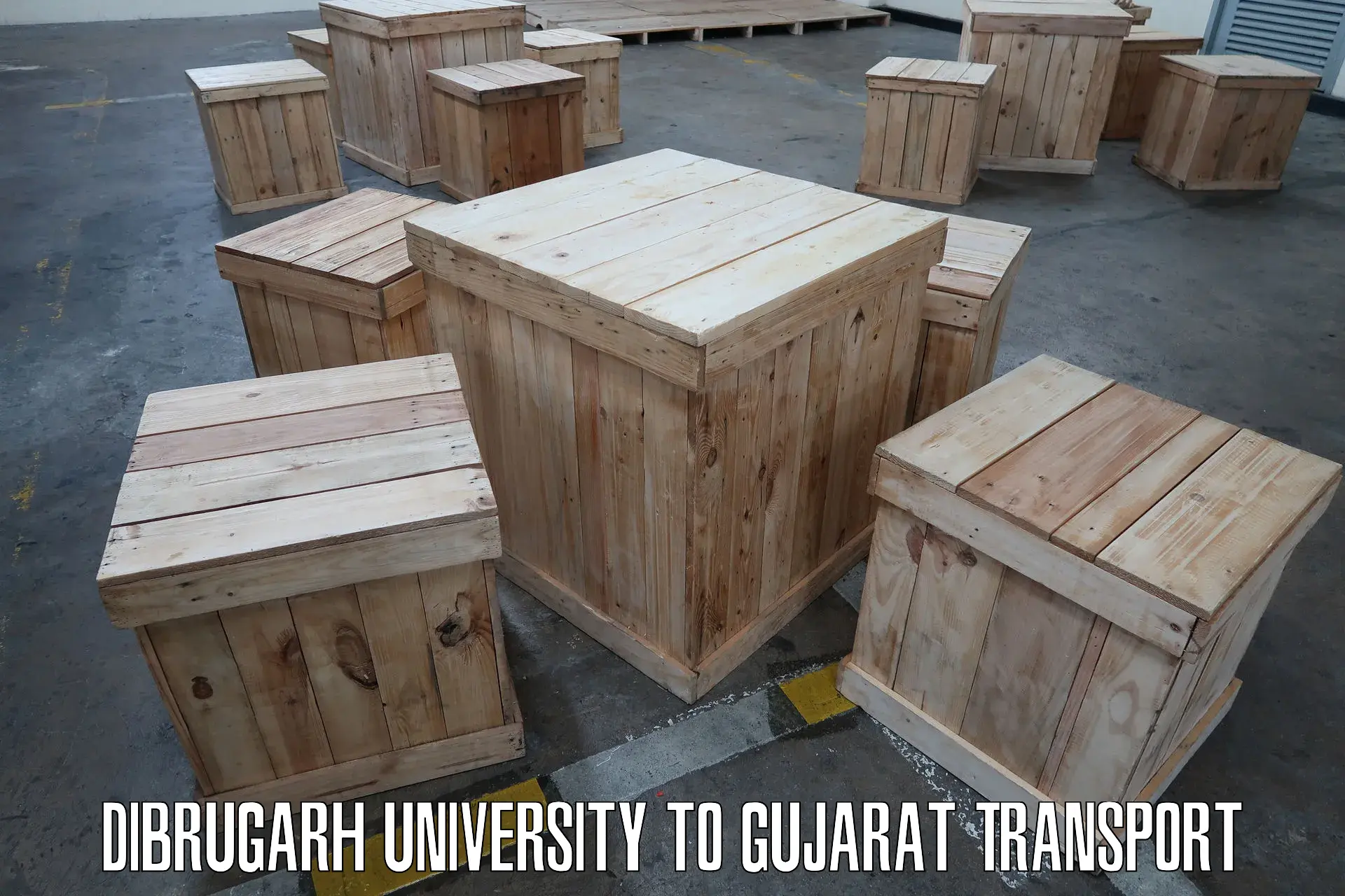 Part load transport service in India Dibrugarh University to IIT Gandhi Nagar