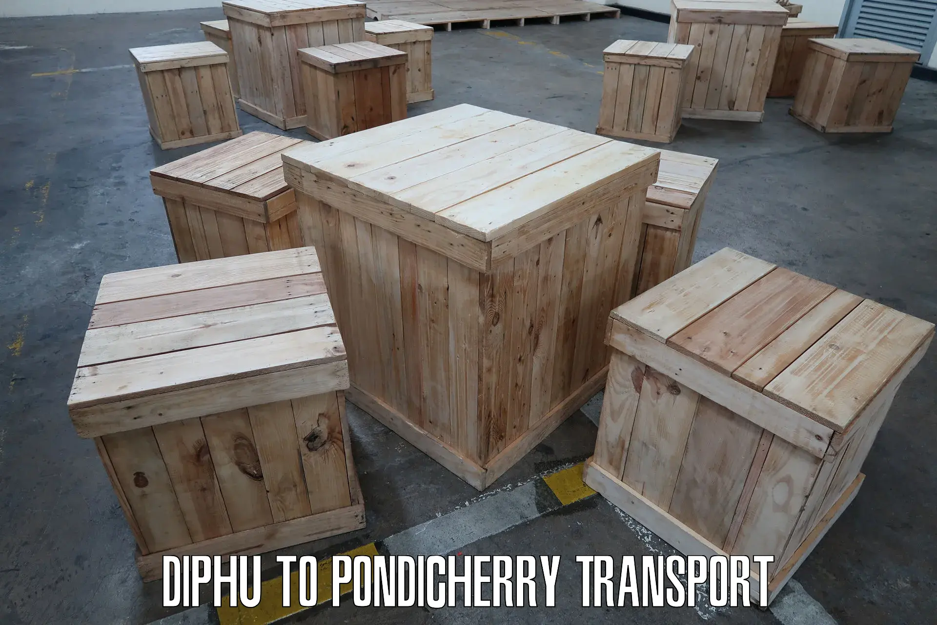 International cargo transportation services Diphu to Pondicherry