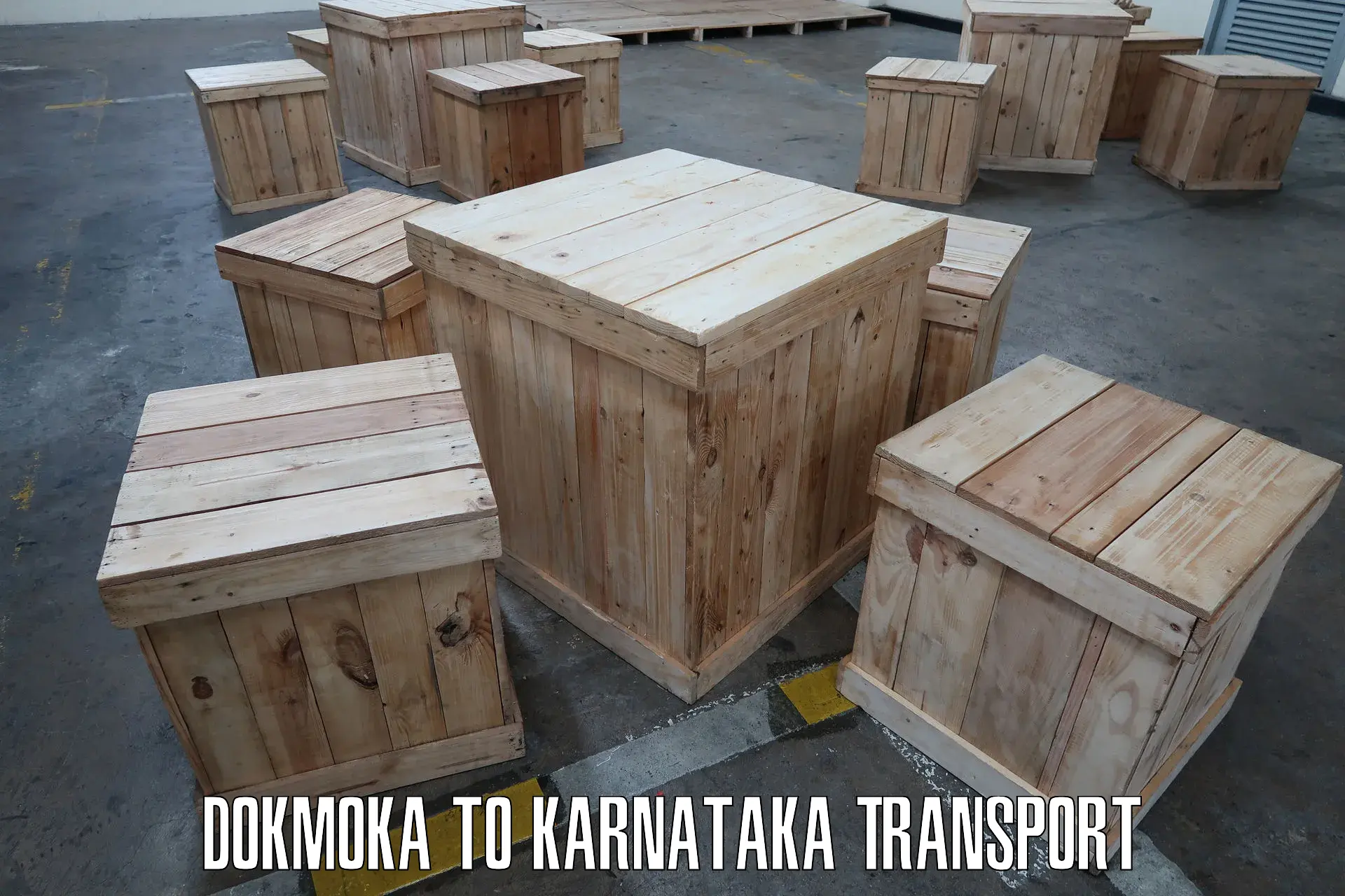 Cargo train transport services Dokmoka to Khanapur Karnataka