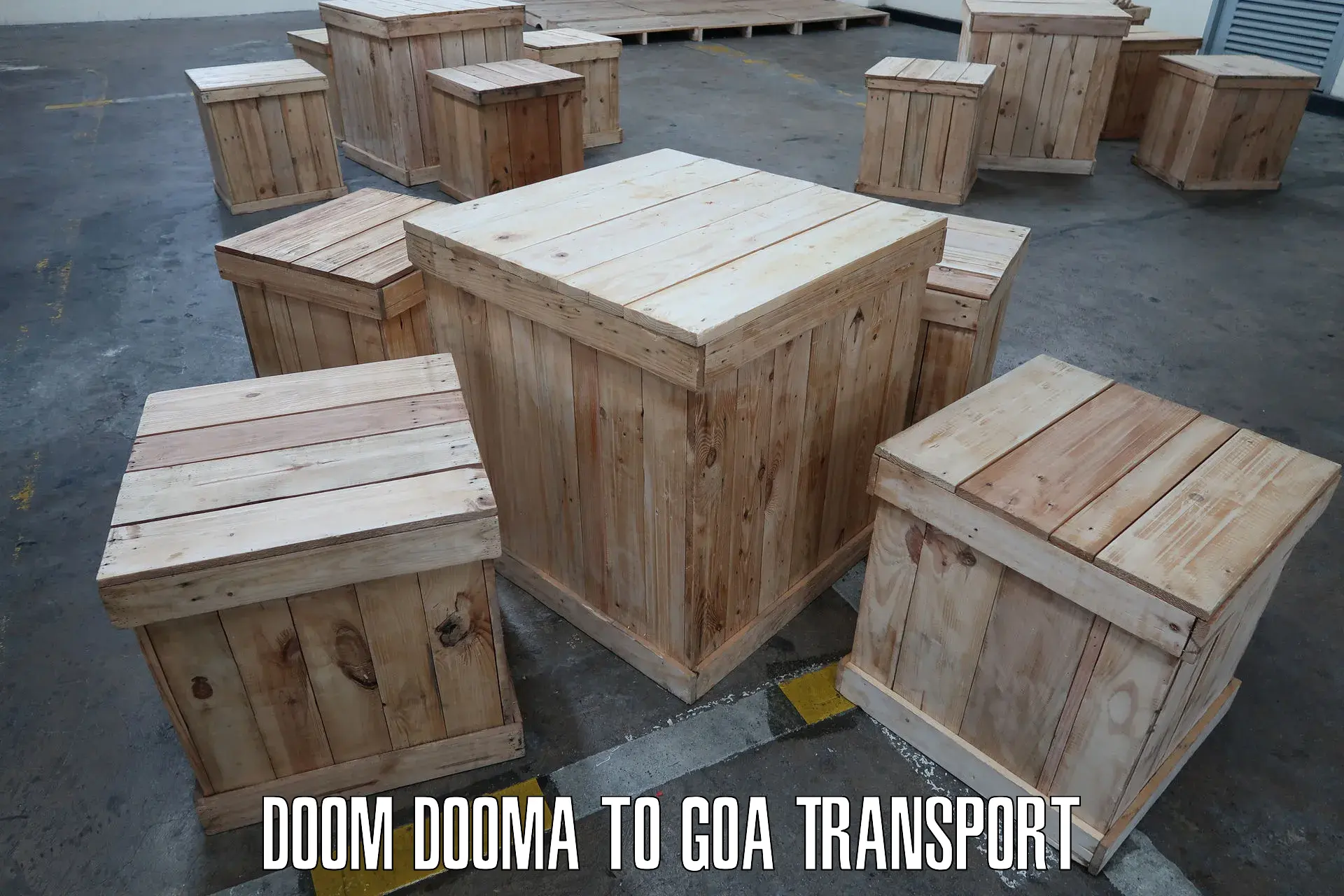 Online transport booking Doom Dooma to Goa University