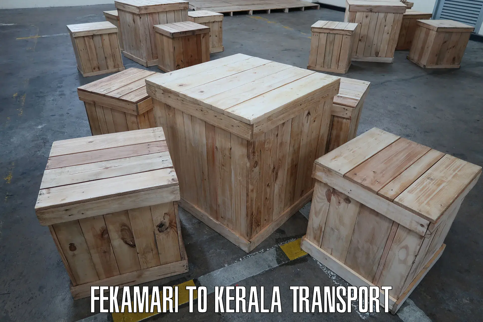 India truck logistics services Fekamari to Edappal