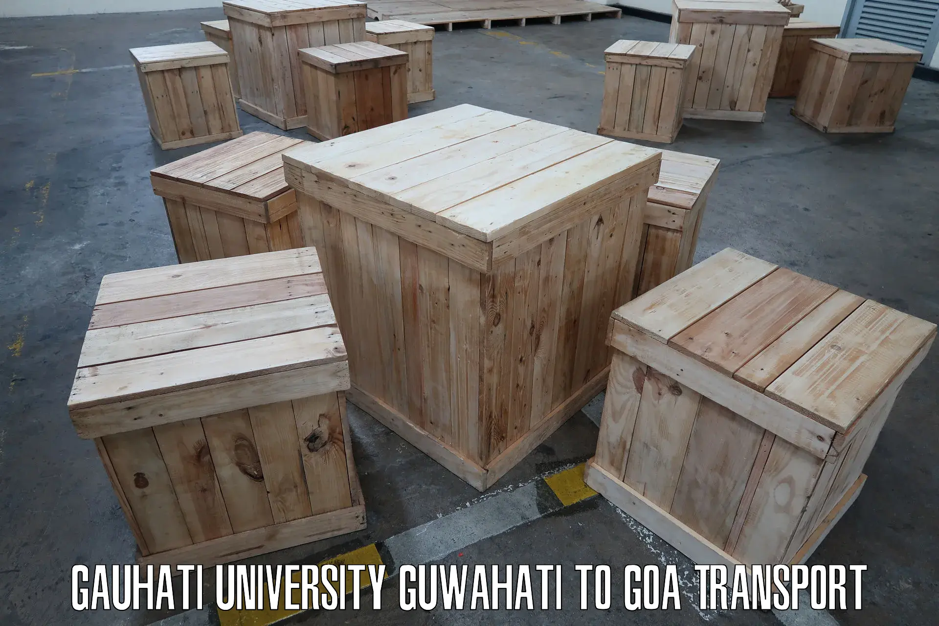 Daily parcel service transport Gauhati University Guwahati to Goa University